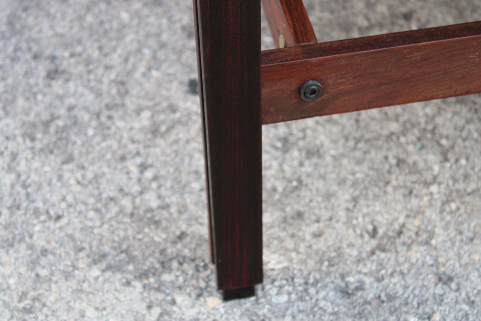 Low Square Brown Wooden Mim Table Ico Parisi Model Tivoli 1960 Label photo buy