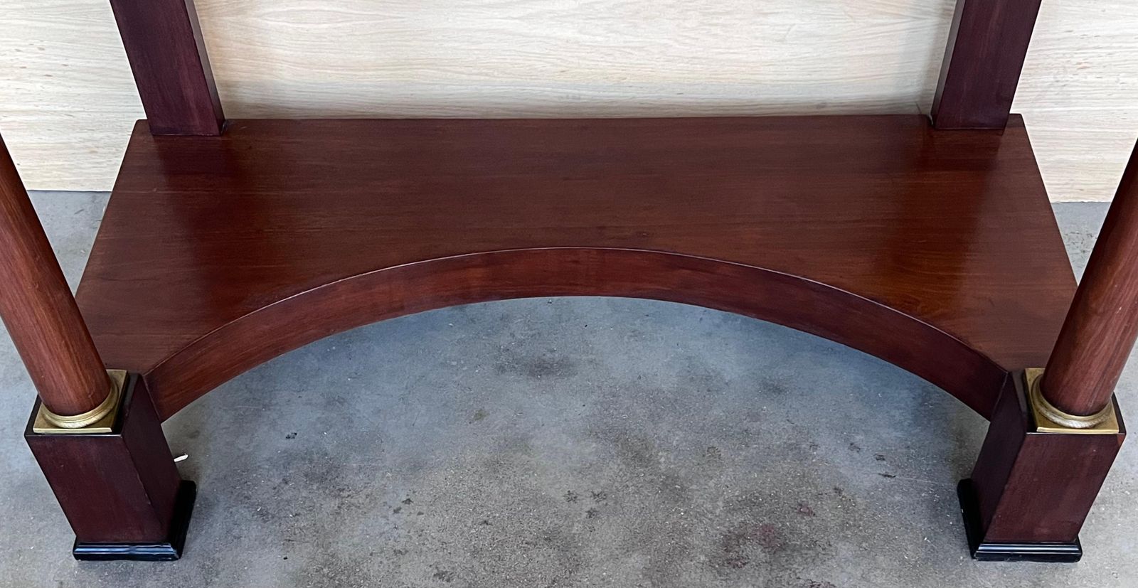 photo for sale Console d'époque française Empire en bois fruitier avec tiroir, début du XXe siècle