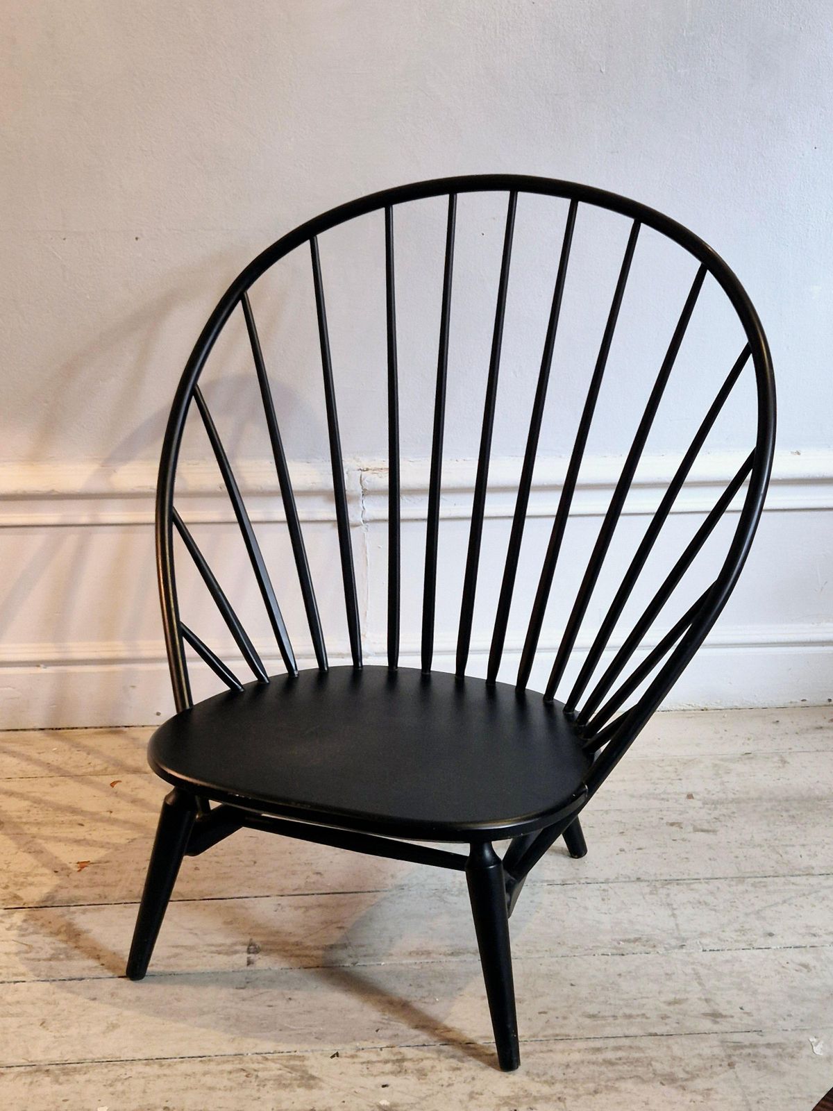 Graphic, Minimalist Chair "Arc"/"Bågen", A Scandinavian Mid Century Classic photo furniture