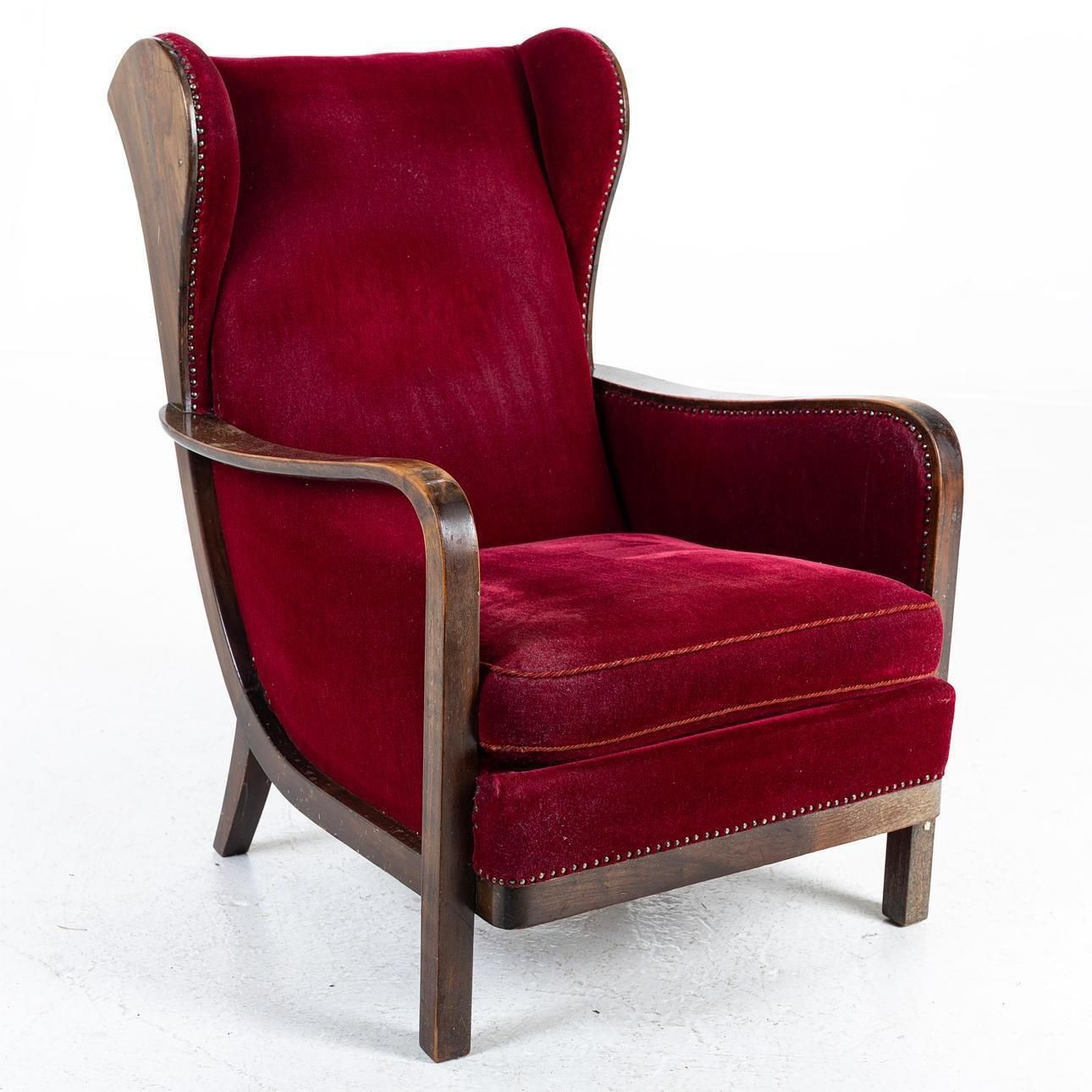 A Rare Highback Lounge Chair By Knoll, Art Deco photo furniture
