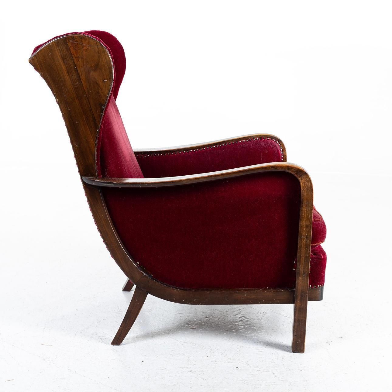 A Rare Highback Lounge Chair By Knoll, Art Deco photo for sale