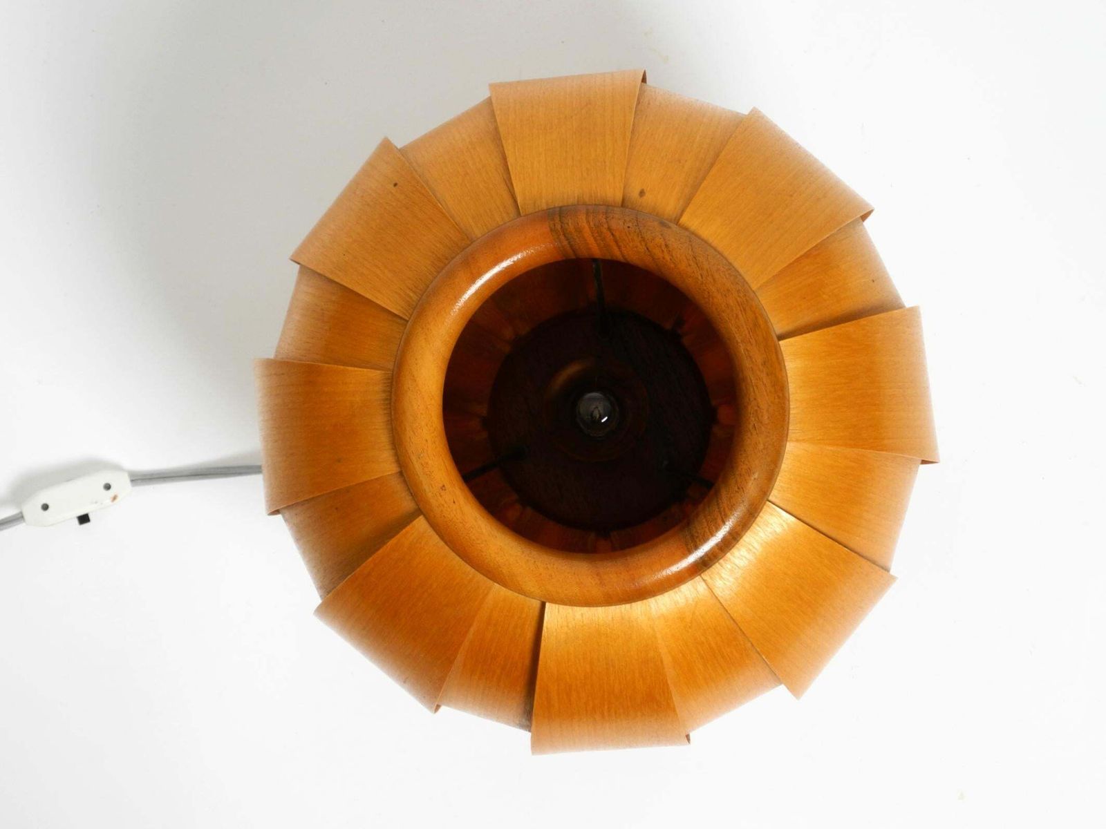 1960s Czech Wood Veneer Tripod Lamp By Stanislav Kučera For úluv photo vinterior