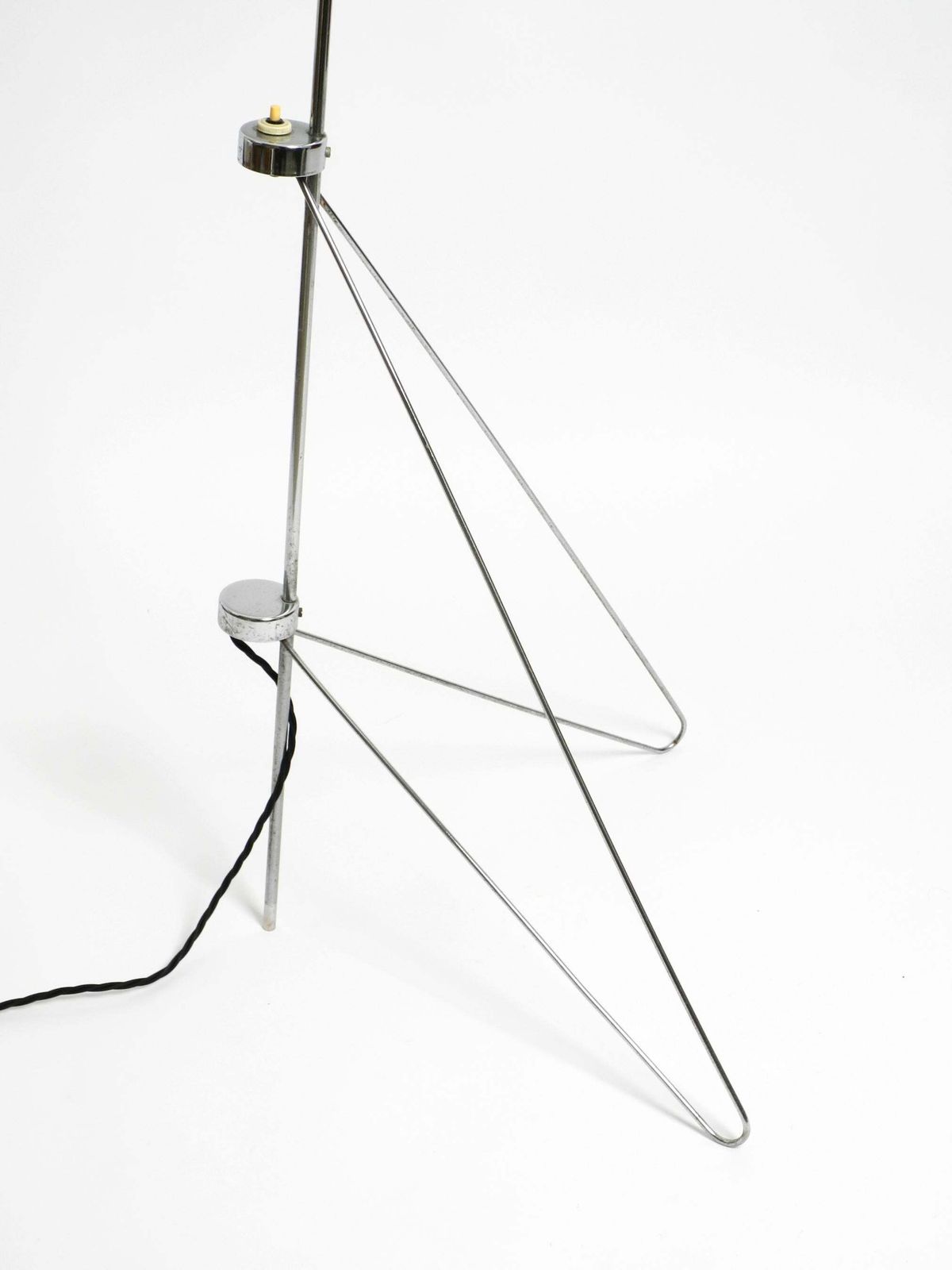 photo vintage Beautiful Original 1960s Metal Chrome Floor Lamp By Josef Hurka For Napako Czech