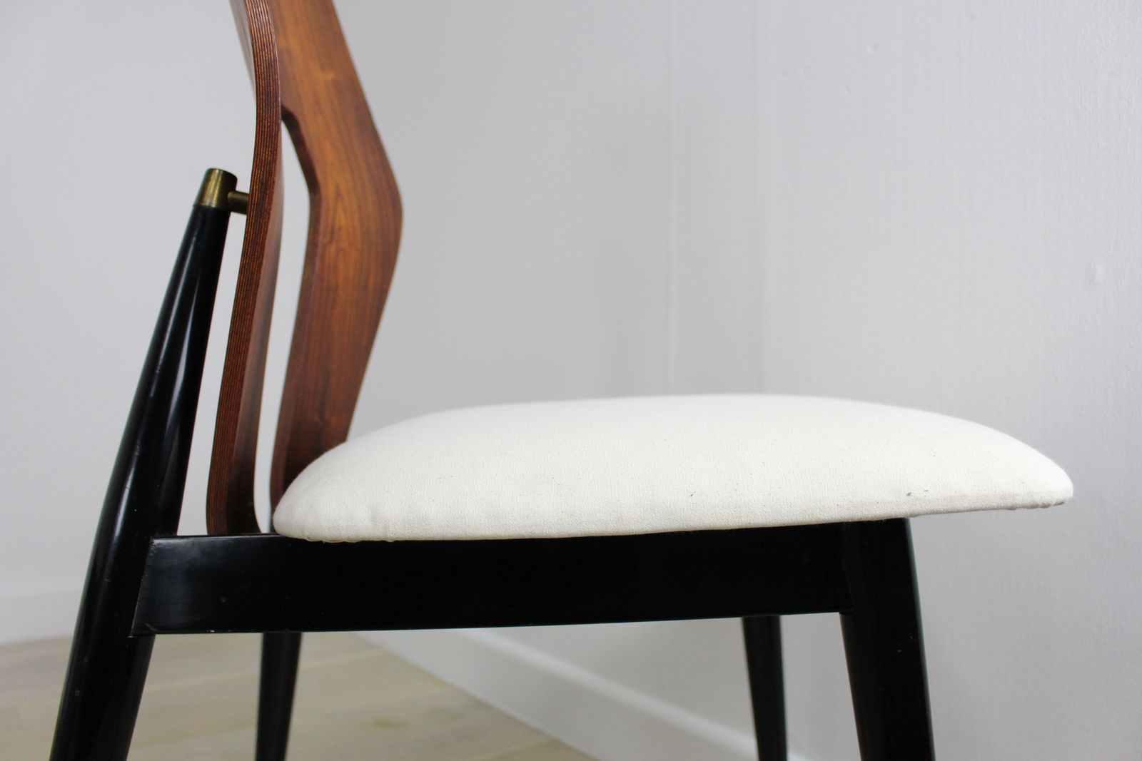 Set 6 1950’s Meredew Gio Ponti Style Dining Chairs photo vintage