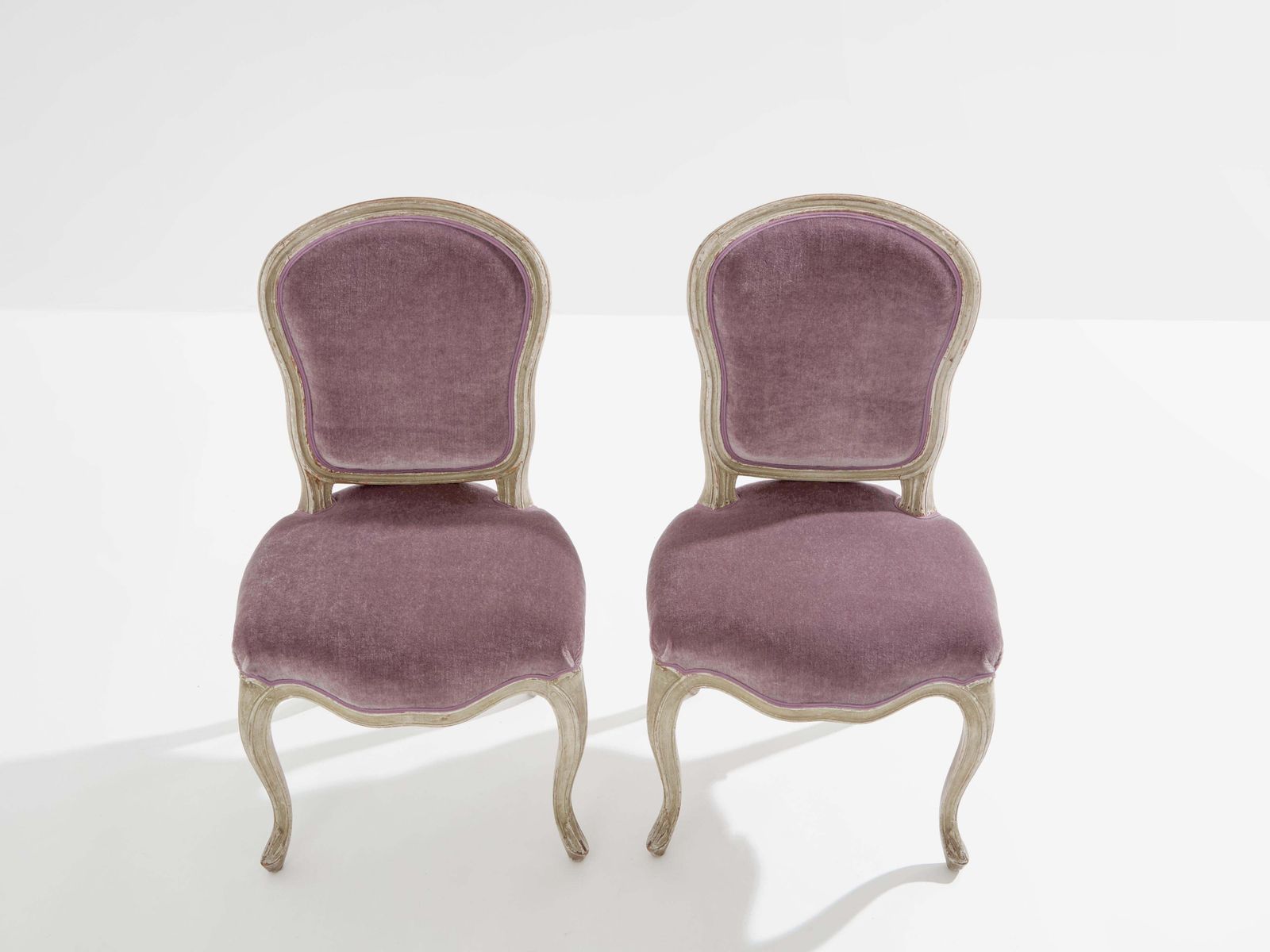 Paire de chaises de style Louis XV néoclassique Maison Jansen, années 1940 photo vintage