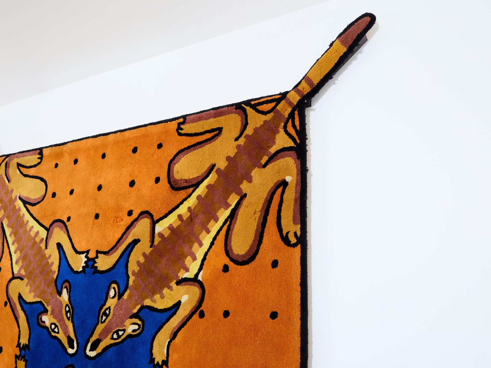 Tapis tuftée en laine Desert Bar, par Jean-Charles de Castelbajac, 1985 photo furniture