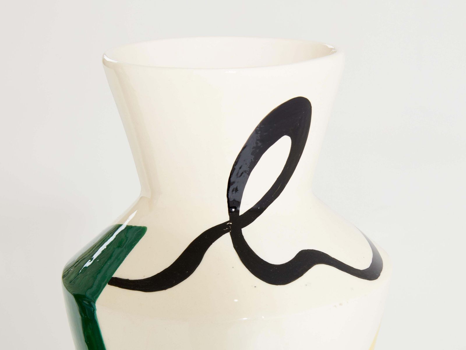 Vase en céramique émaillée Roland Brice, 1950 photo vintage