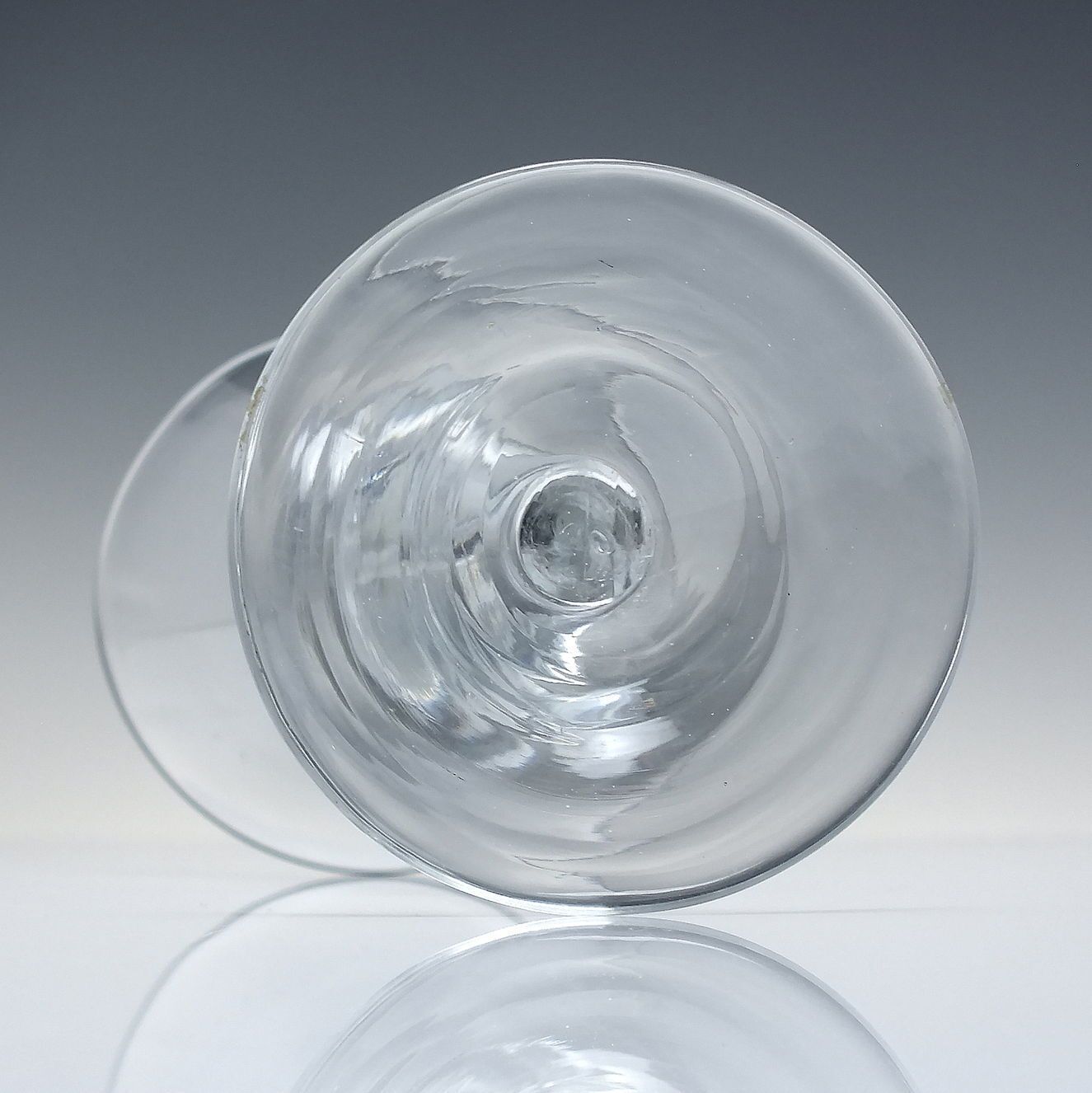 Georgian Baluster Wine Glass C1735 photo 580.0