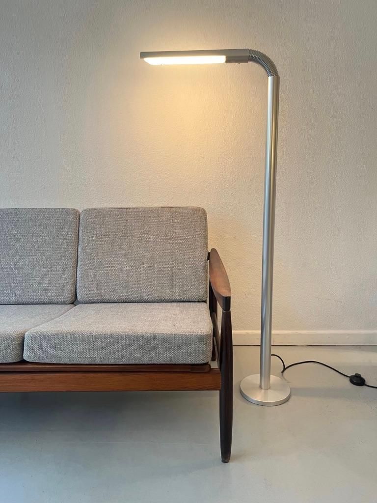 1544.0 S1 Adjustable Aluminum Floor Lamp By Rico & Rosemary Baltensweiler, Switzerland photo
