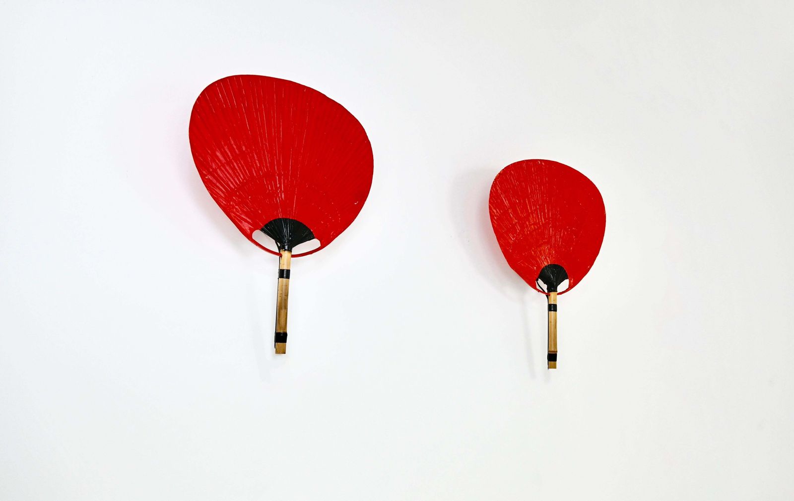 Pair Of Wall Lamps "Uchiwa" By Ingo Maurer For Design M, 1970s photo furniture
