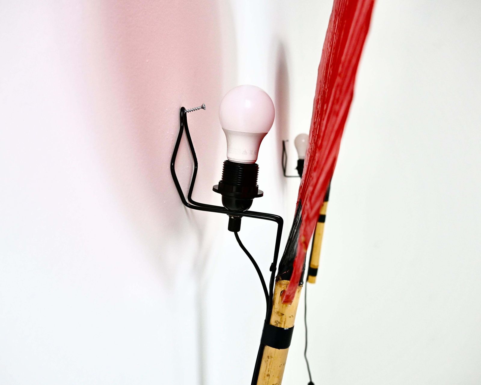9347.0 Pair Of Wall Lamps "Uchiwa" By Ingo Maurer For Design M, 1970s photo