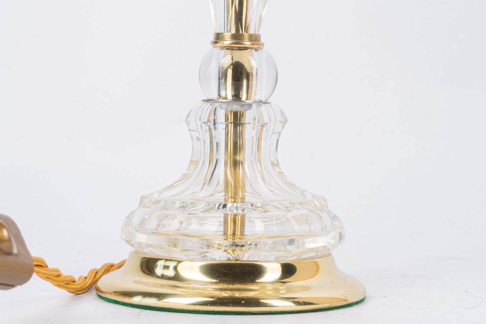 Bakalowits Table Lamp With Cut Glass And Original Shades Vienna Around 1950s photo buy
