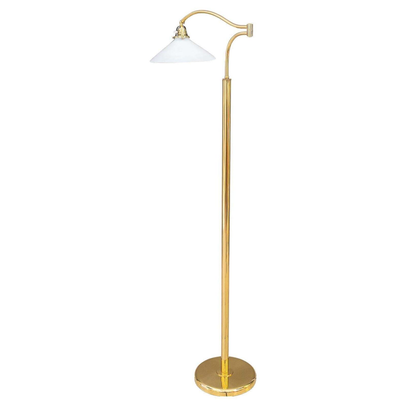 Sviweling And Hight Adjustable Art Deco Floor Lamp Vienna Around 1920s
