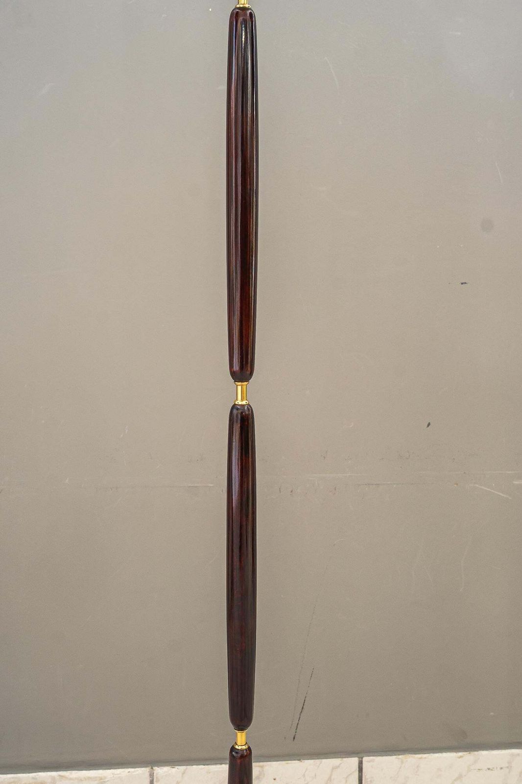 photo furniture Rupert Nikoll Floor Lamp With Fabric Shade Vienna Around 1950s