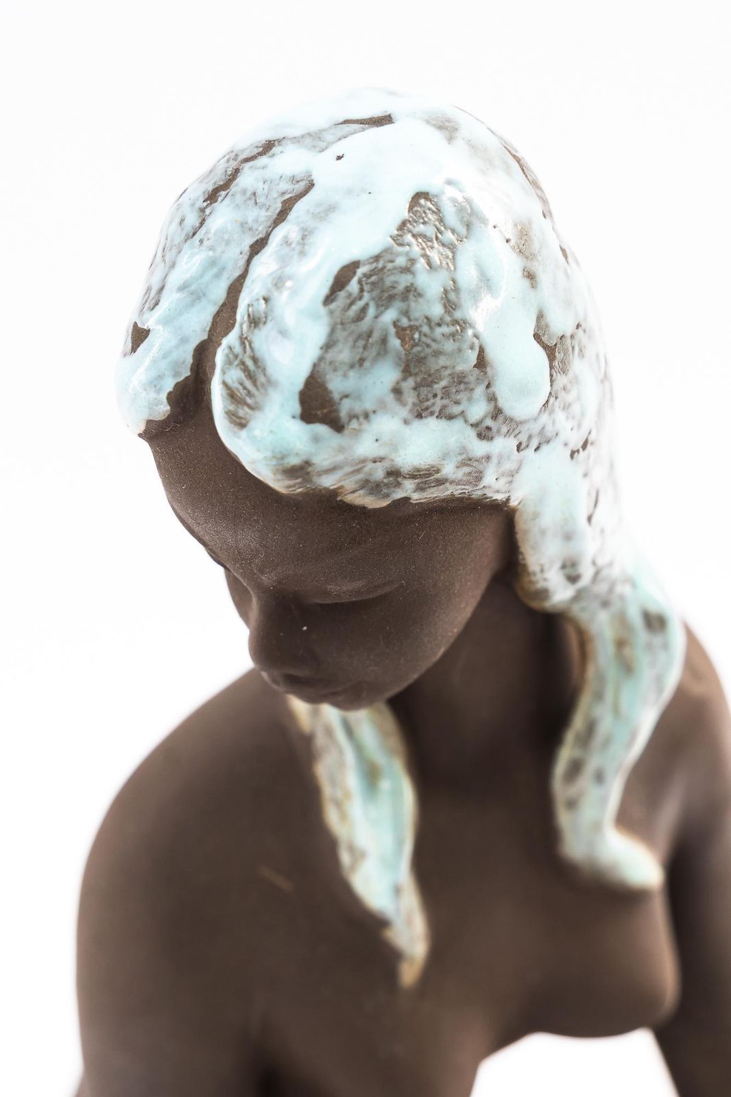 Ceramic Nude Women Sculpture Vienna Around 1970s photo vintage