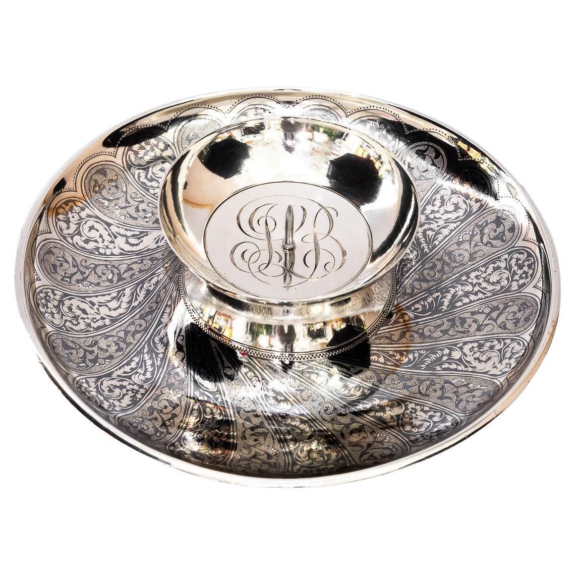 Historistic Silver Candle Holder Austria Around 1890s