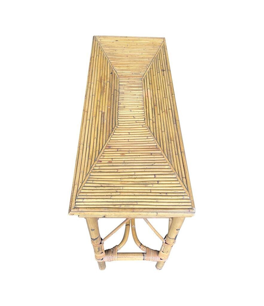 photo vintage An Italian 1970s Bamboo Dressing Table By Vivai Del Sud