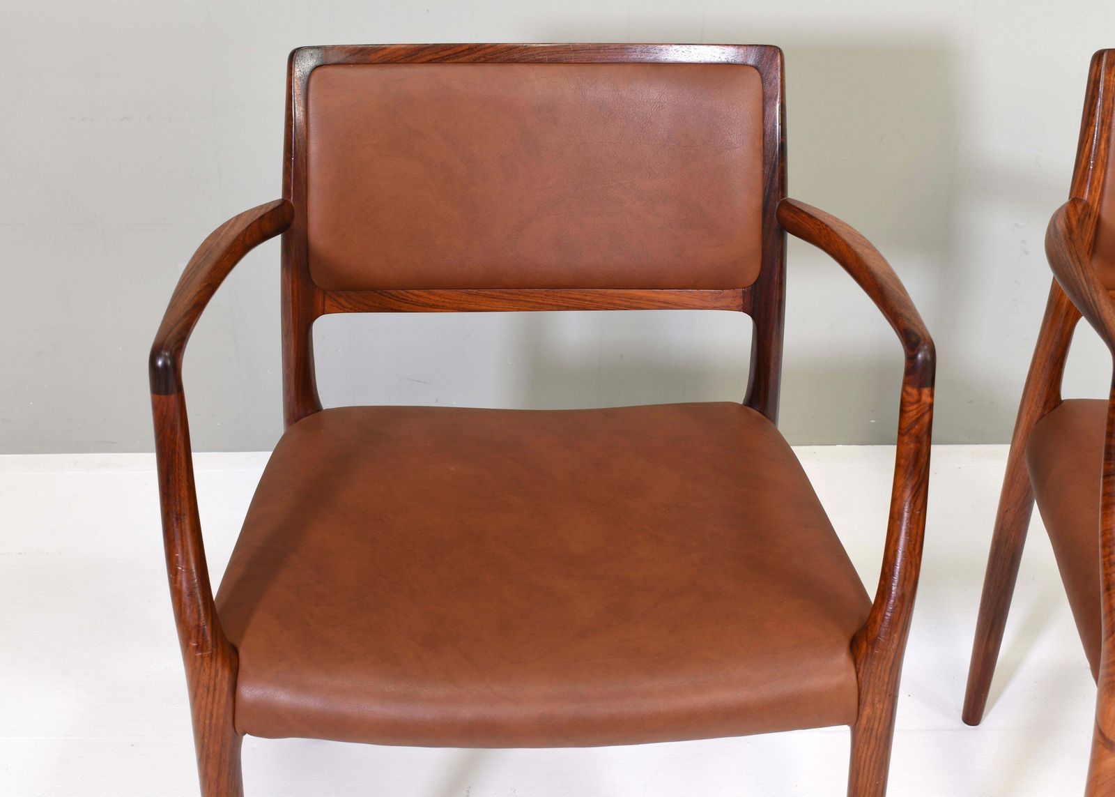 Pair Of Niels O. Møller Model 65 Dining Chairs   Denmark, 1968 photo 5538.0