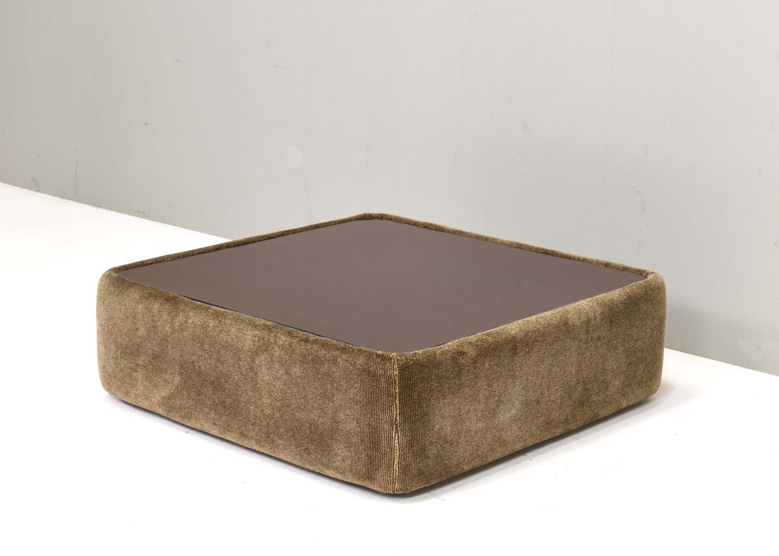 Mario Bellini For Cassina Attributed Coffee Table In Mohair, Italy   Circa 1970 photo Furniture
