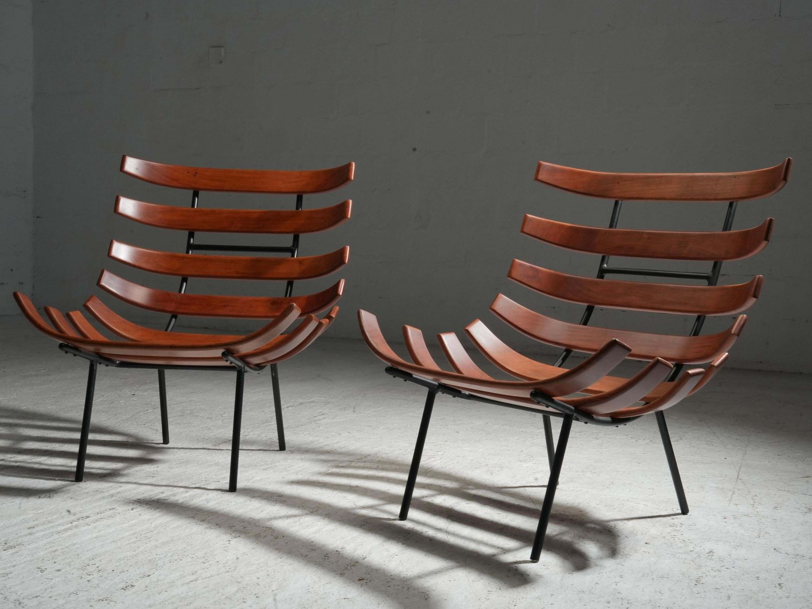 Set Van Twee Costela Fauteuils Van M. Eisler En C. Hauner, Brazilië, Ca. Jaren 1950 photo furniture