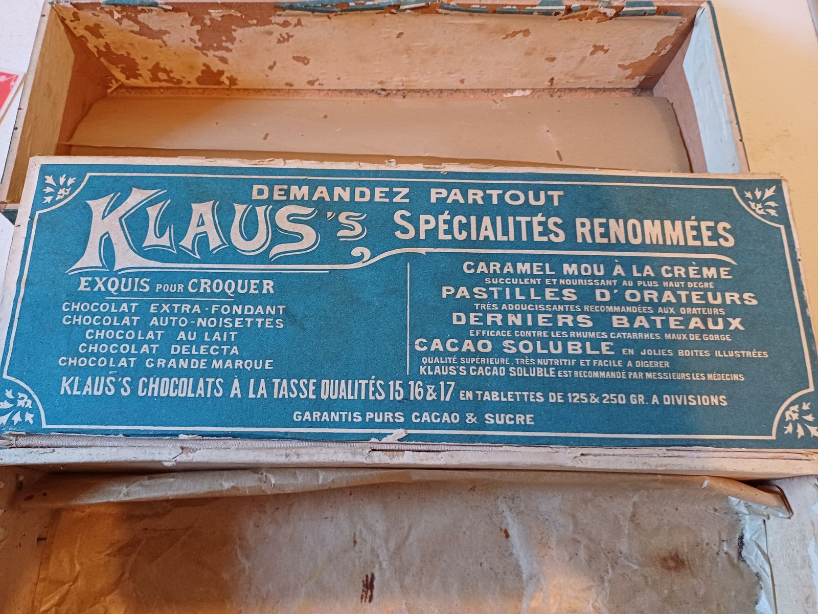 photo furniture Pair Of Klaus Chocolate Advertising Boxes