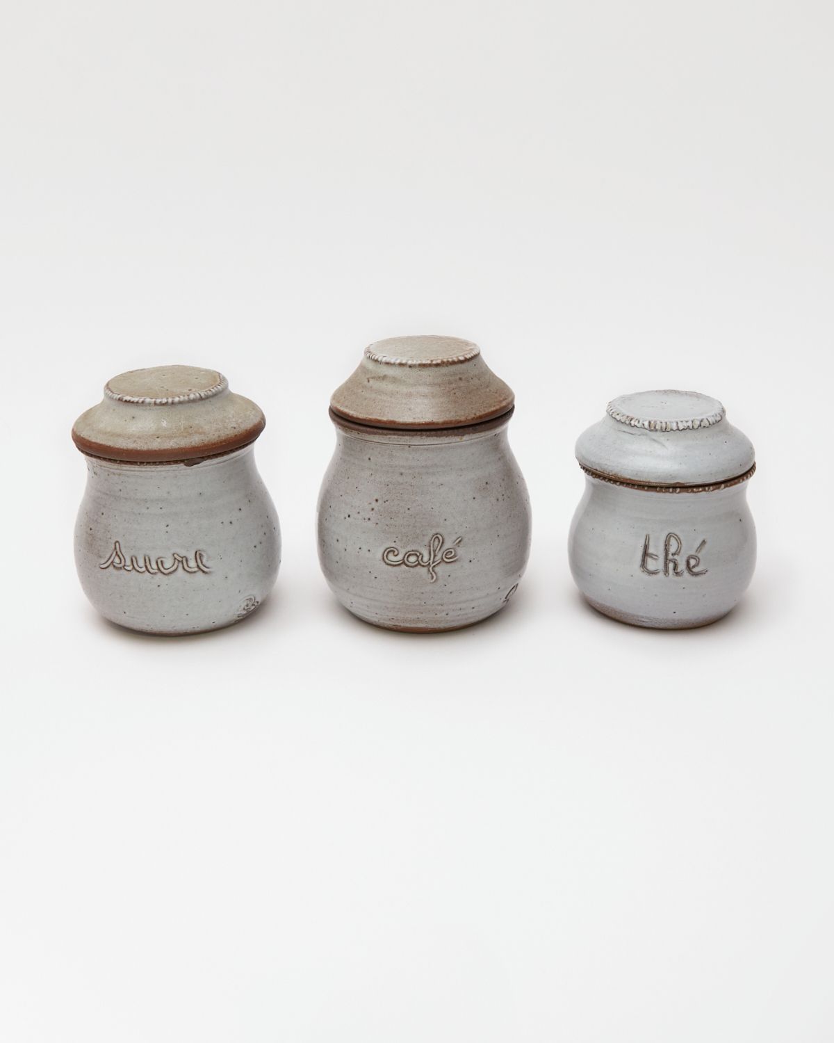 Ceramic Set By Jeanne And Norbert Pierlot France, 1960s  photo vintage