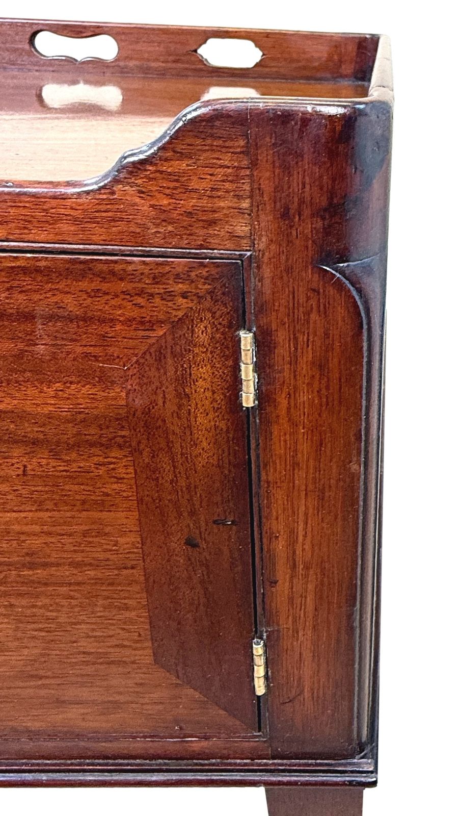 18th Century Georgian Mahogany Bedside Night Table (England, Circa 1770) photo 2275.0