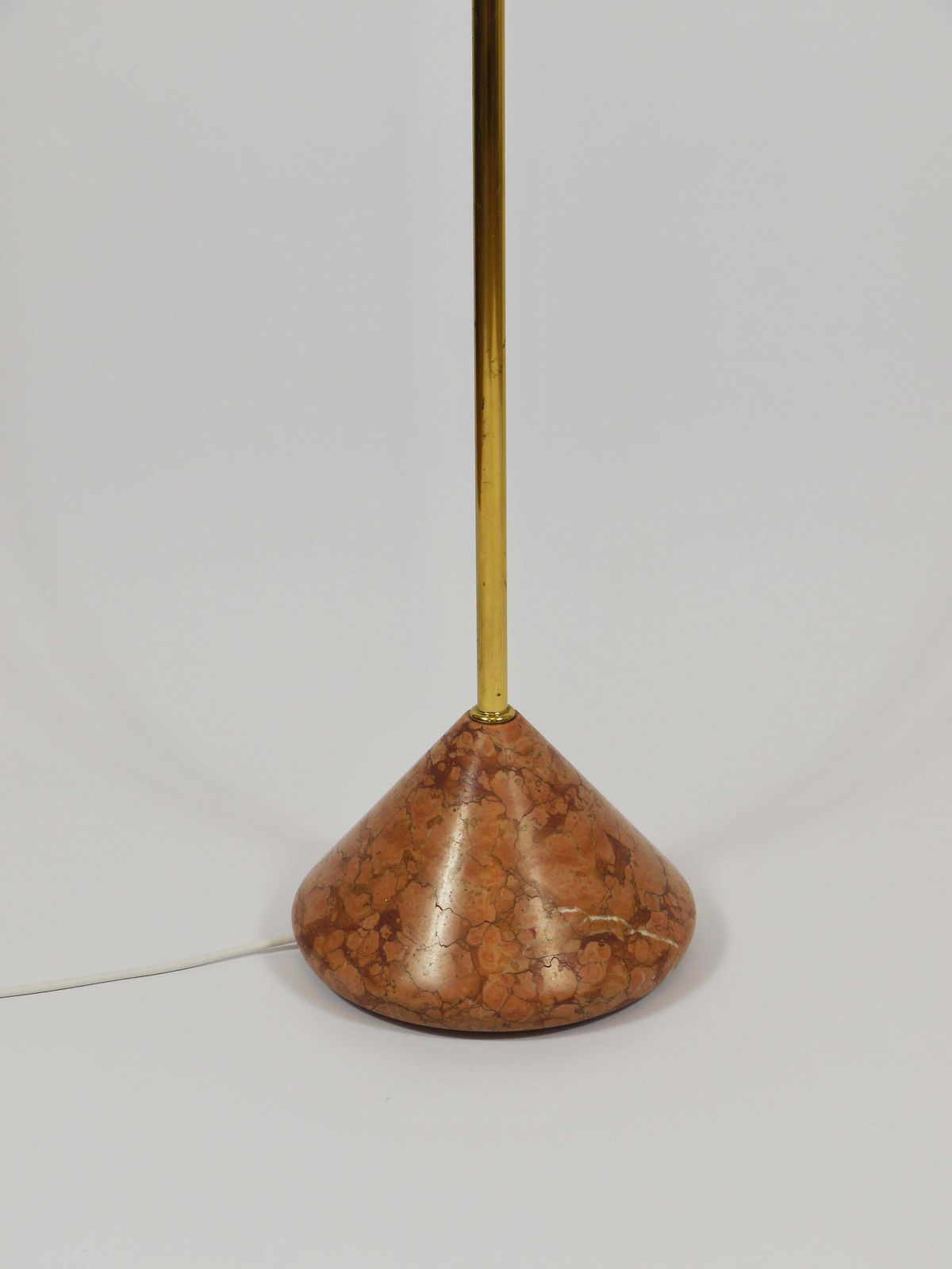 10056.0 Roberto Pamio Febo Floor Lamp In Marble, Brass & Murano Glass By Leucos Italy photo