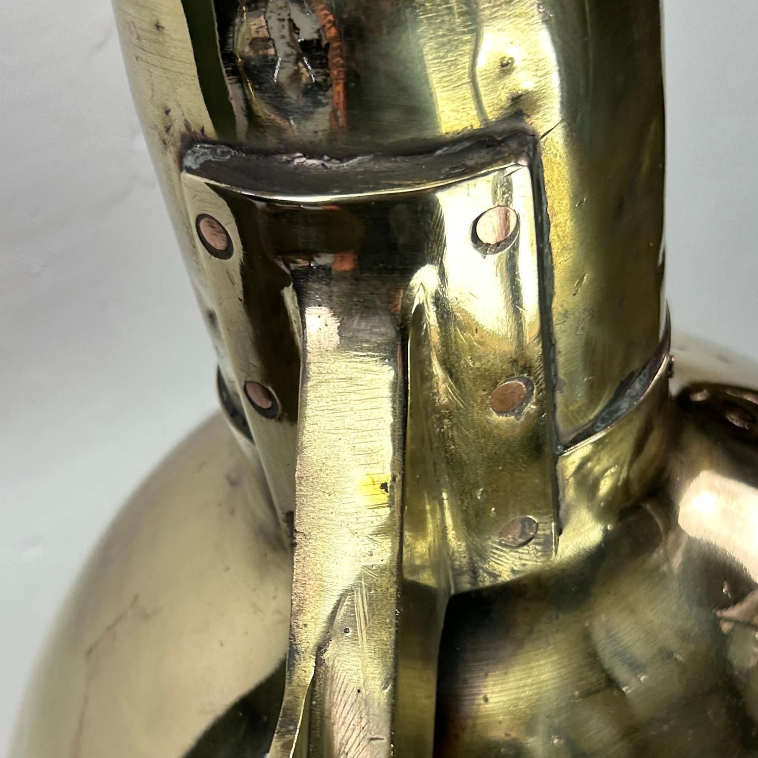 photo vintage 1970's Xl Japanese Brass Marine Nautical Searchlight Pendant Ceiling Lamp