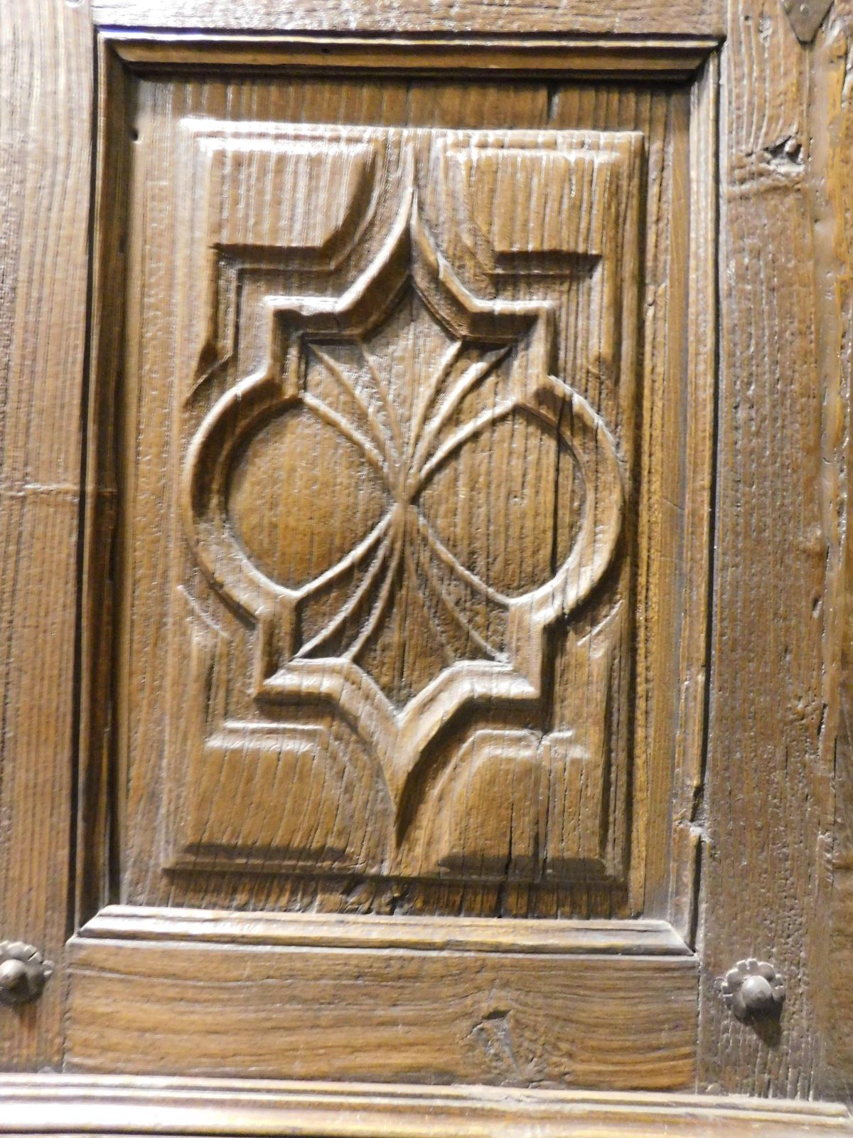 Entrance Door, Single Leaf Main Door, In Highly Carved Walnut, Italy photo vinterior