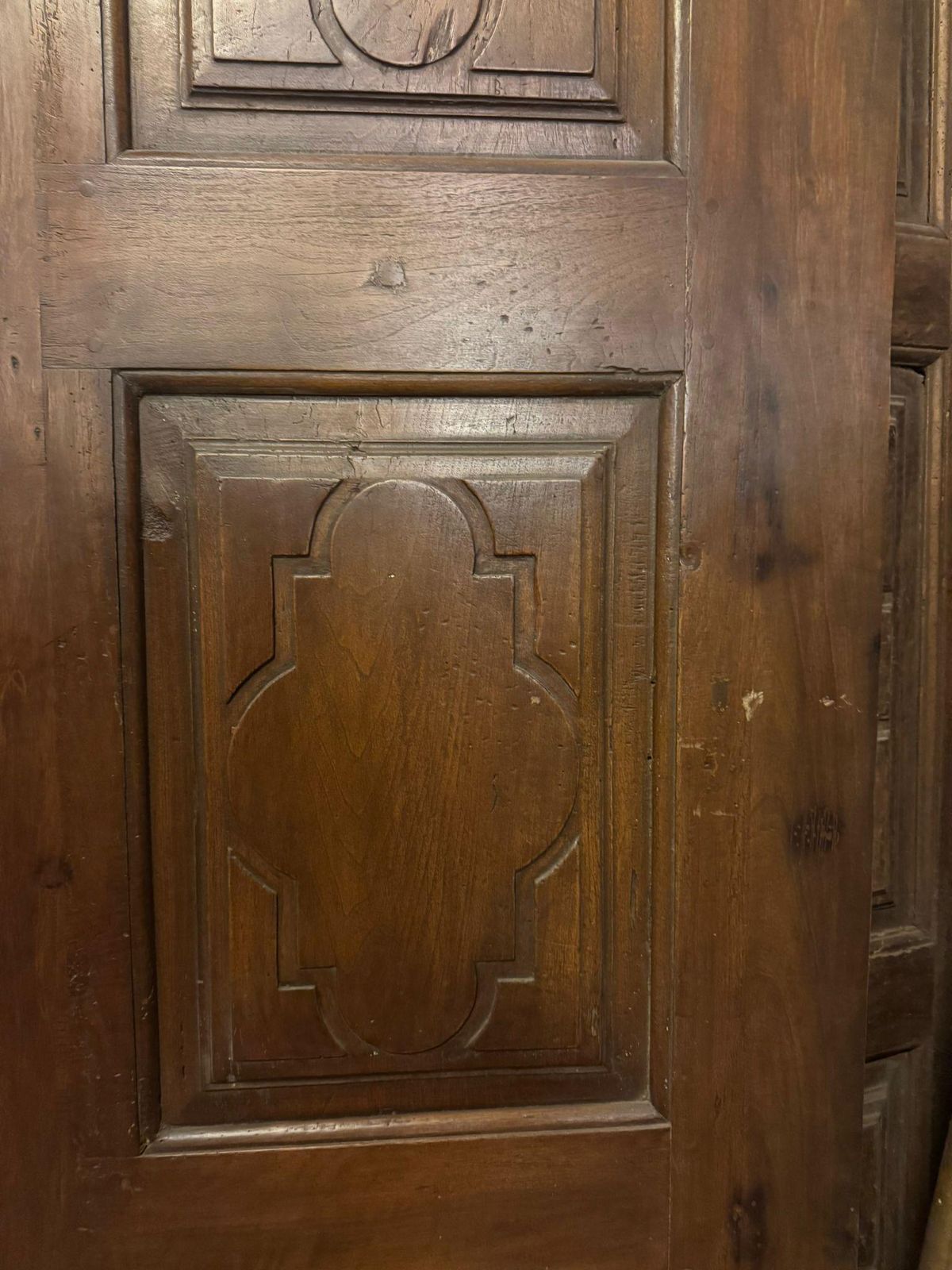 Single Leaf Interior Door, With Carved Walnut Panels, Italy photo furniture