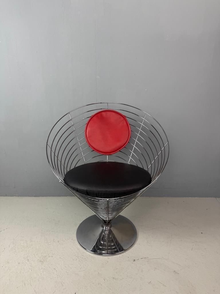 Original Verner Panton Wire Cone Chair  1988  Fritz Hansen Danish Design photo furniture