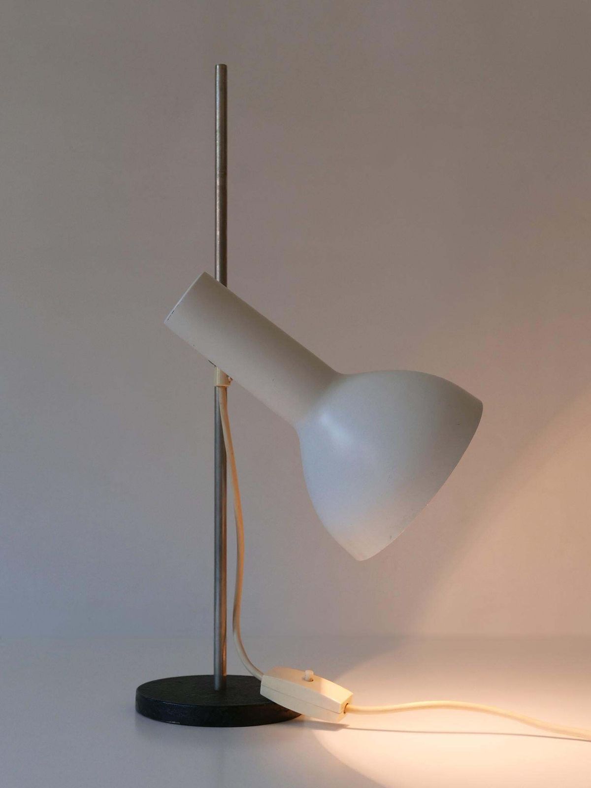 Adjustable Minimalistic Mid Century Modern Desk Light By Gebrüder Cosack 1960s photo vintage