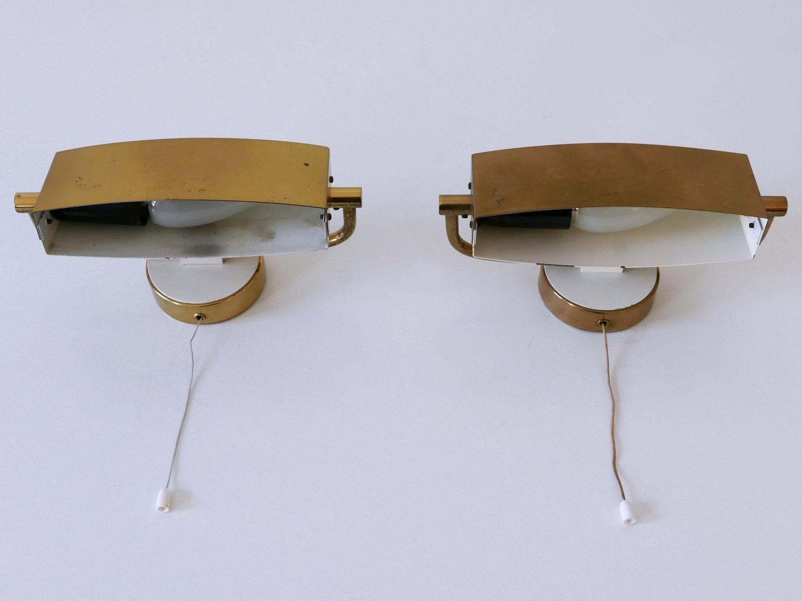 Lighting Set Of Two Mid Century Wall Lights Or Sconces By Paul Neuhaus Germany 1950s photo