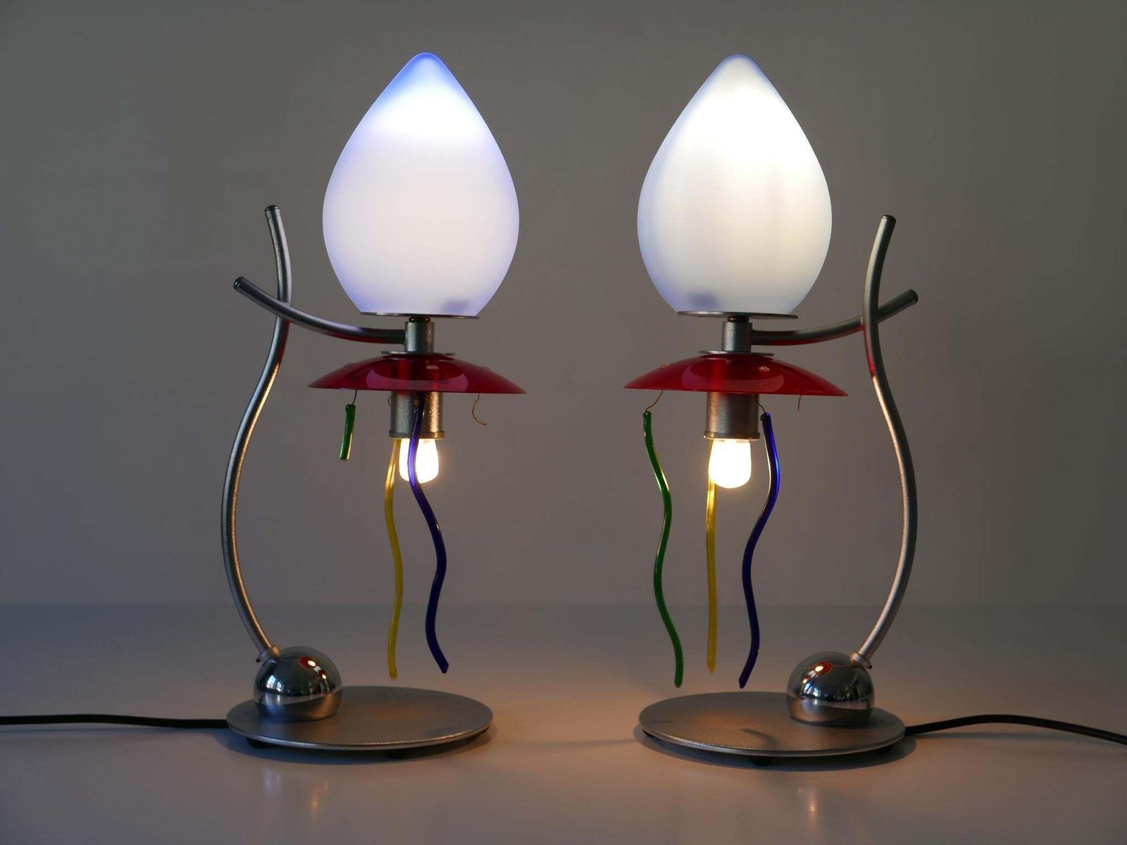 Set Of Two Table Lamps Giocasta Notte By Andrea Anastasio For Artemide 1990s photo furniture