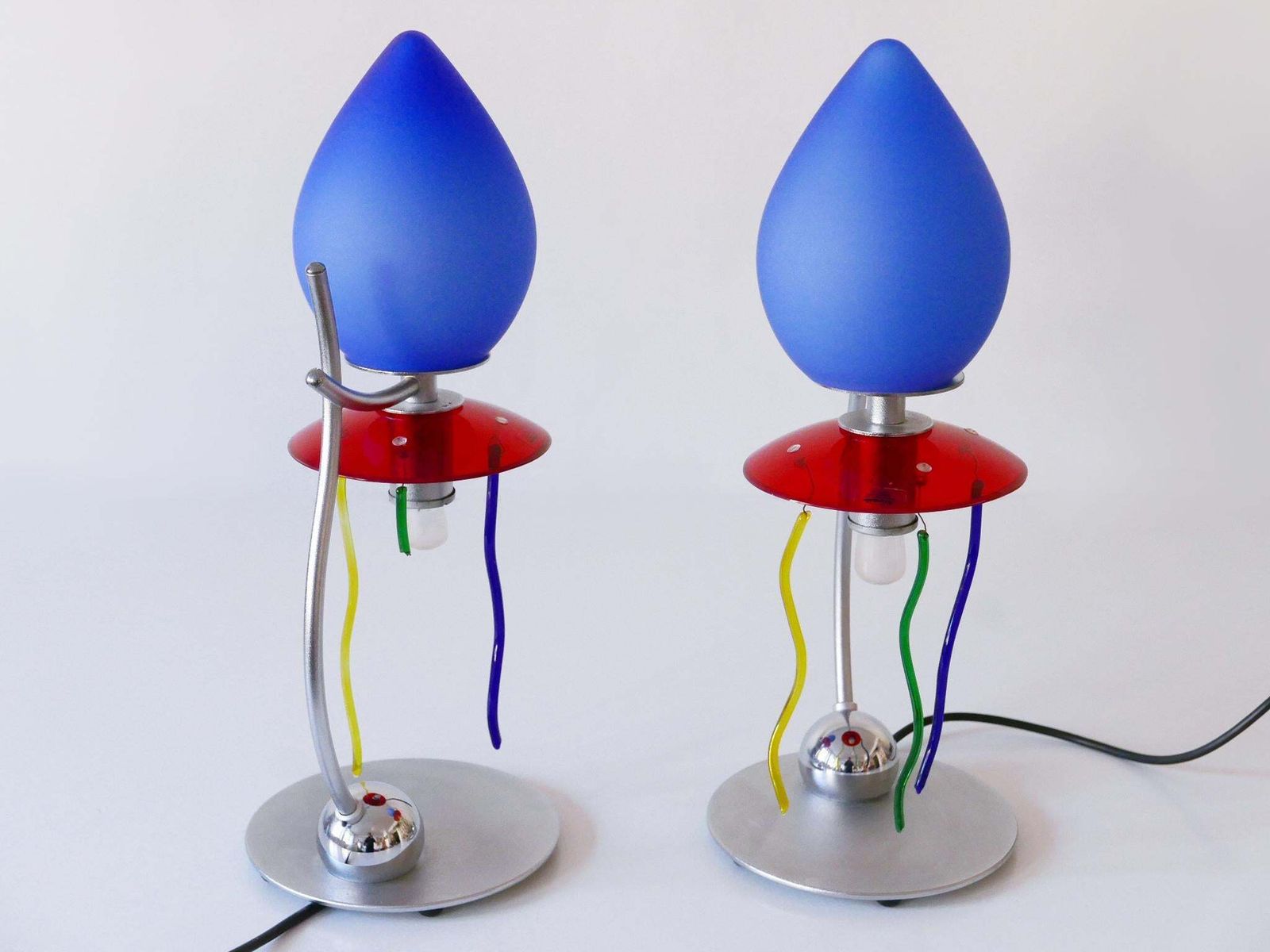 photo vinterior Set Of Two Table Lamps Giocasta Notte By Andrea Anastasio For Artemide 1990s