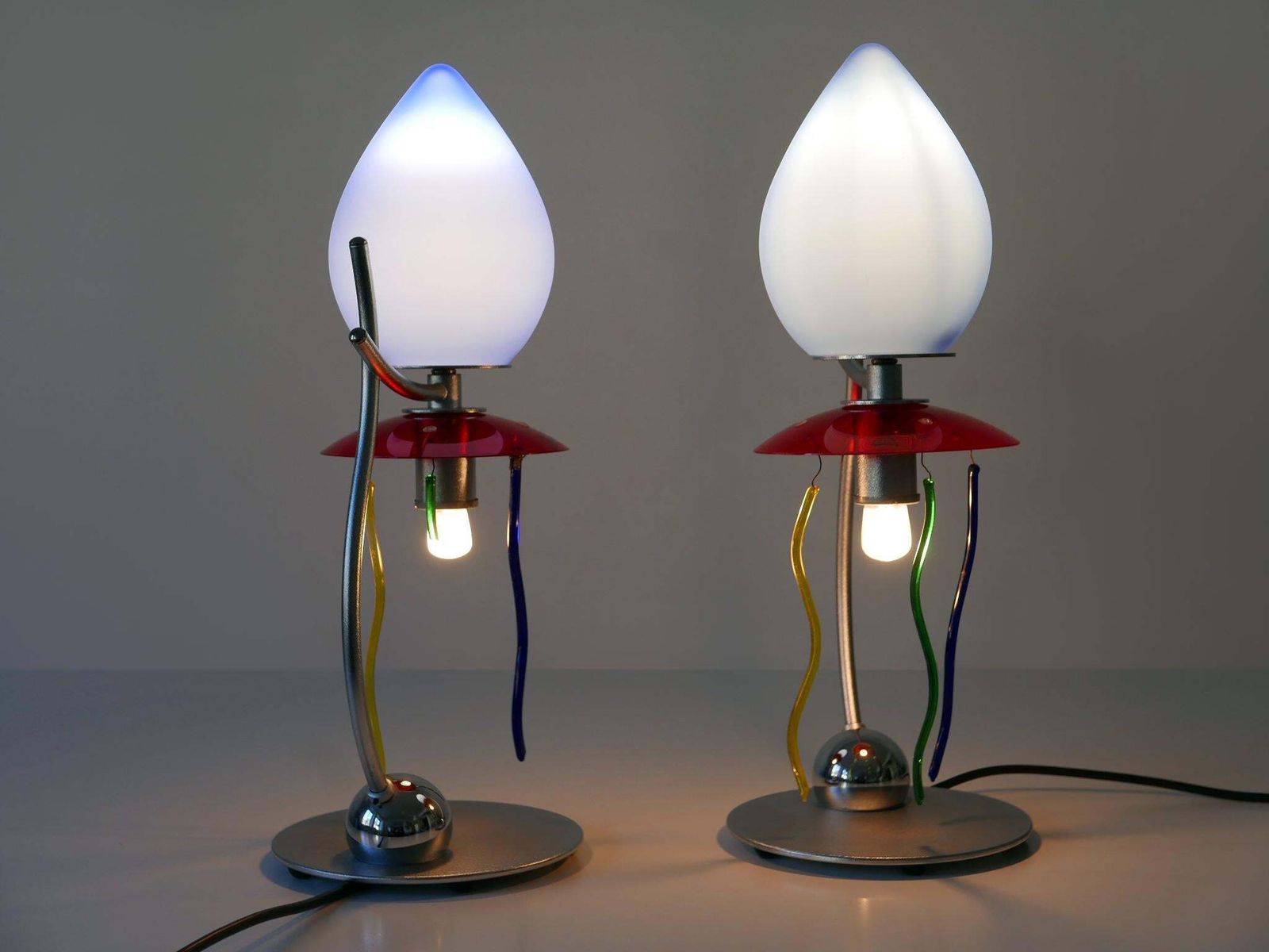 photo vintage Set Of Two Table Lamps Giocasta Notte By Andrea Anastasio For Artemide 1990s