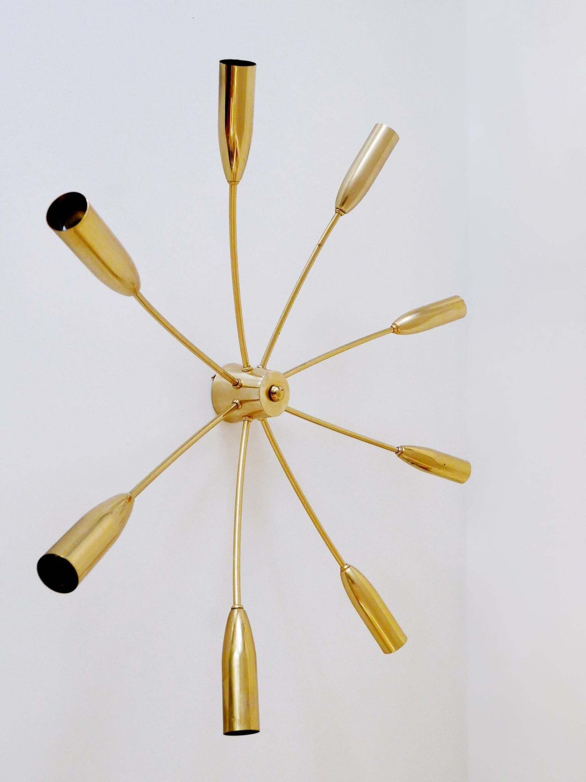 photo vintage Large Eight Armed Mid Century Sputnik Chandelier Or Ceiling Light Germany 1970s