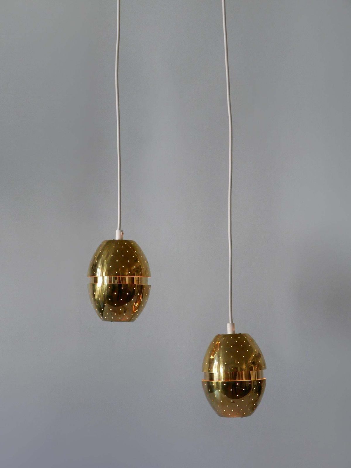 Set Of Two 'Egg' Pendant Lamps By Hans Agne Jakobsson For Ab Markaryd, Sweden photo 3865.0