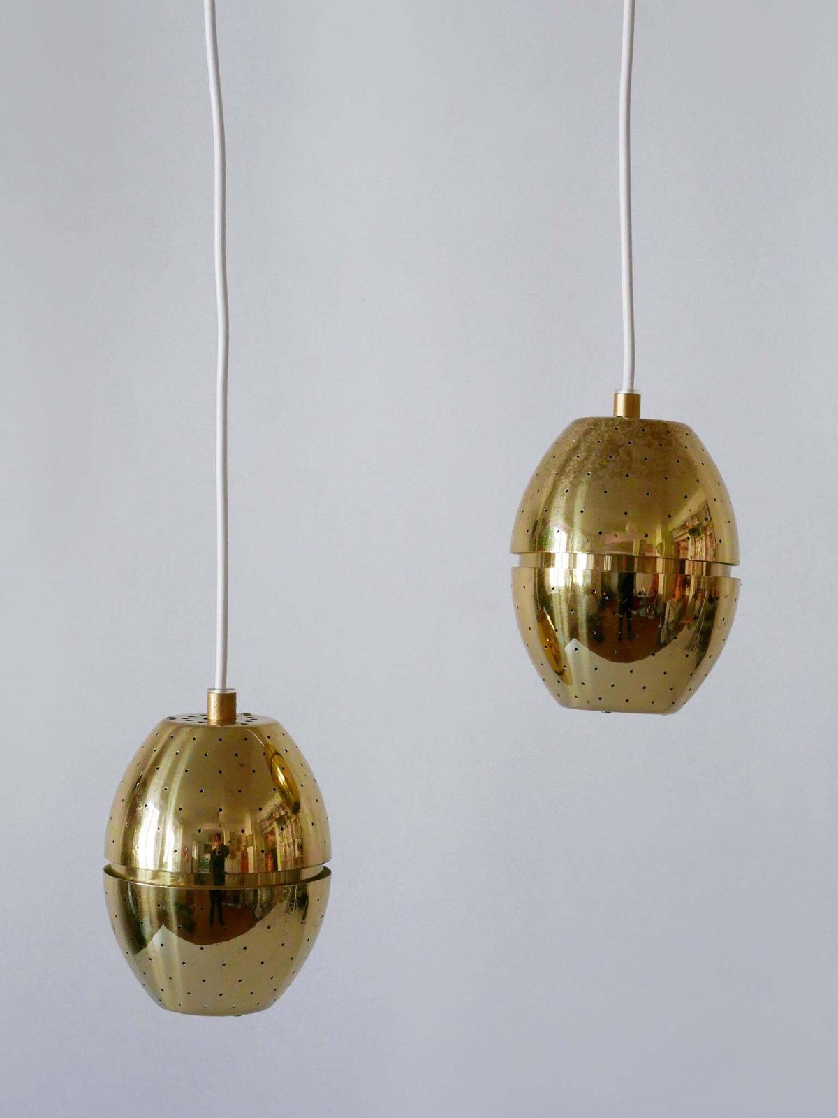 Set Of Two 'Egg' Pendant Lamps By Hans Agne Jakobsson For Ab Markaryd, Sweden photo buy