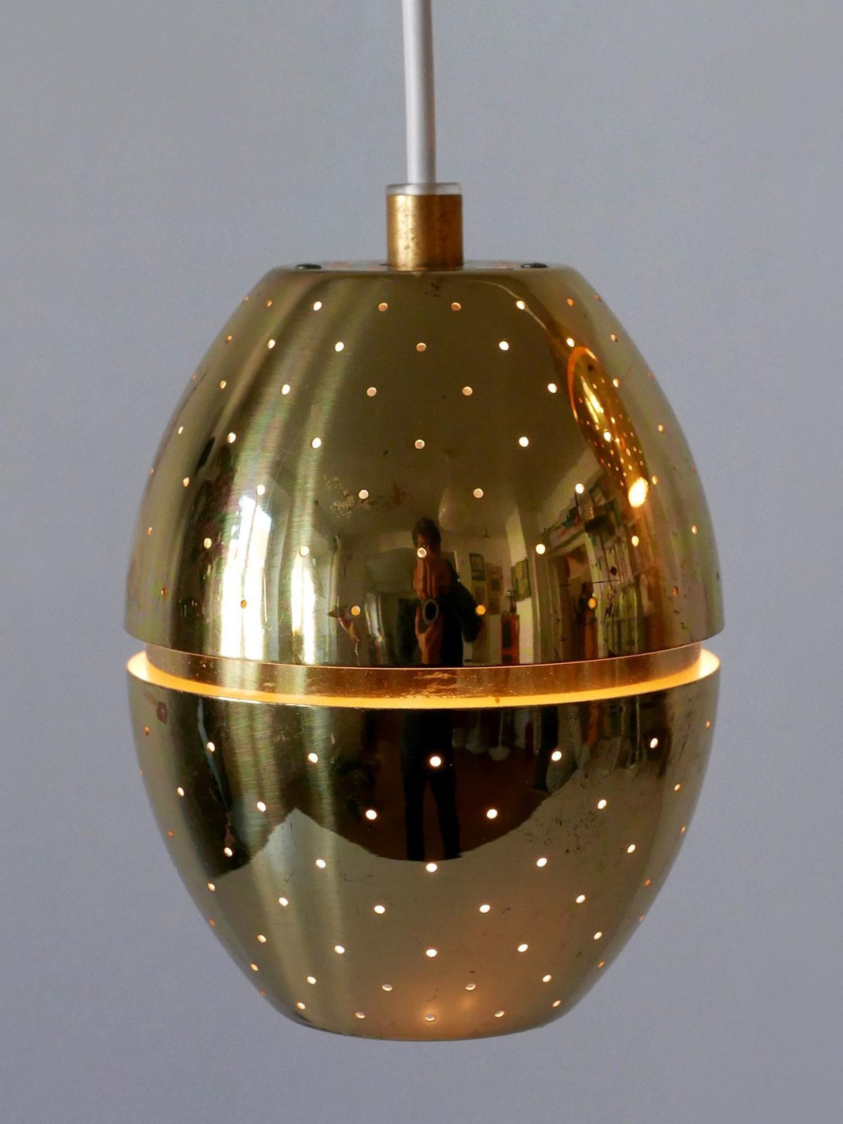 3865.0 Set Of Two 'Egg' Pendant Lamps By Hans Agne Jakobsson For Ab Markaryd, Sweden photo