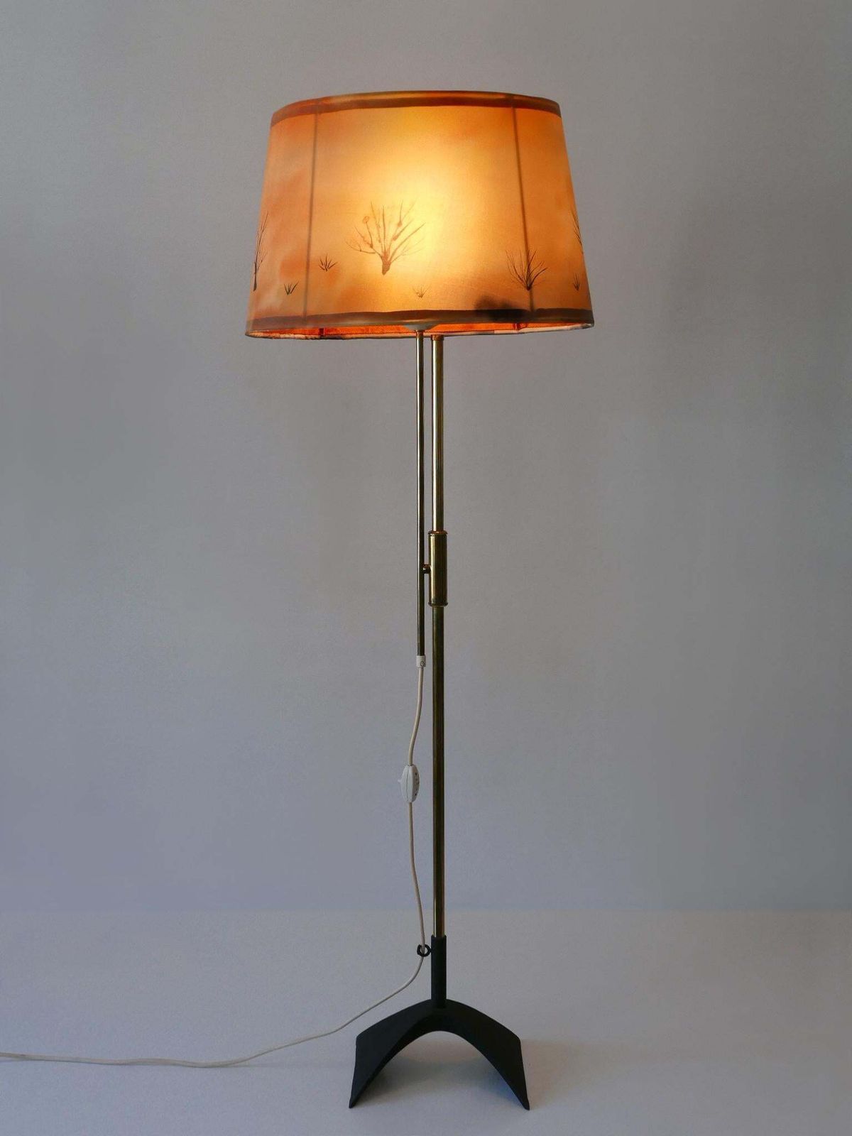 Mid Century Modern Telescopic Floor Lamp By Gebrüder Cosack Germany 1950s photo furniture