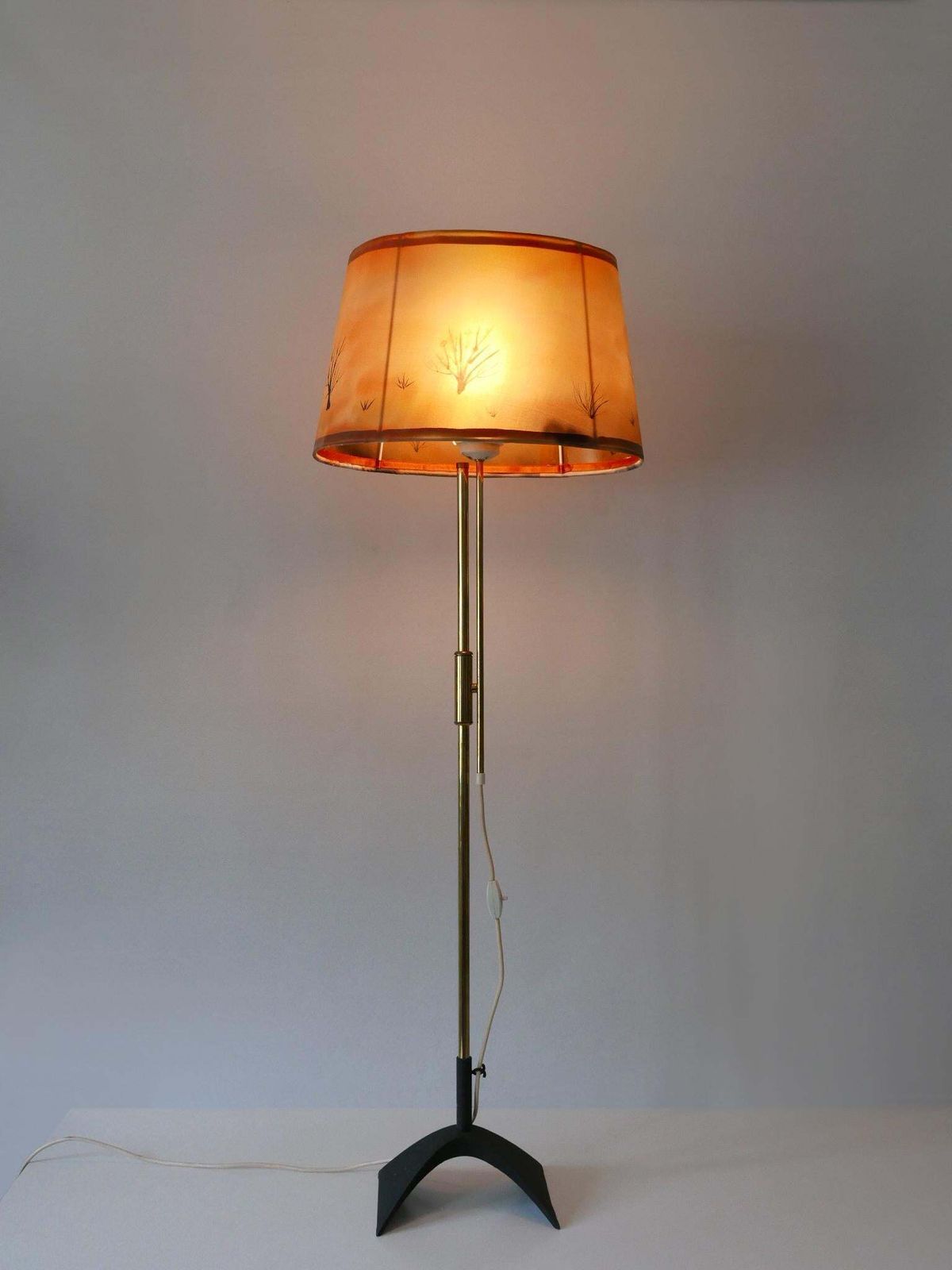Mid Century Modern Telescopic Floor Lamp By Gebrüder Cosack Germany 1950s photo Lighting
