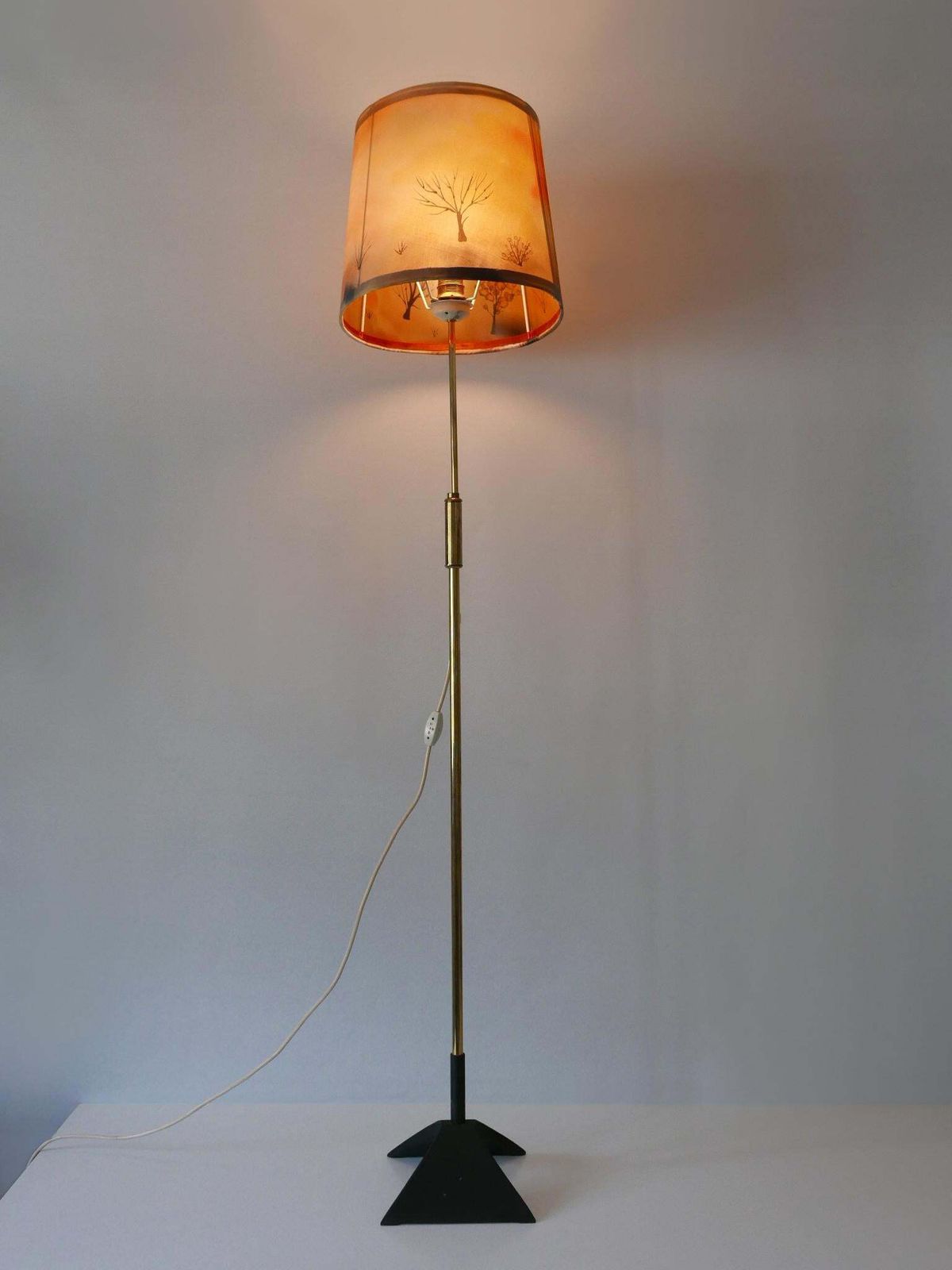 2405.0 Mid Century Modern Telescopic Floor Lamp By Gebrüder Cosack Germany 1950s photo