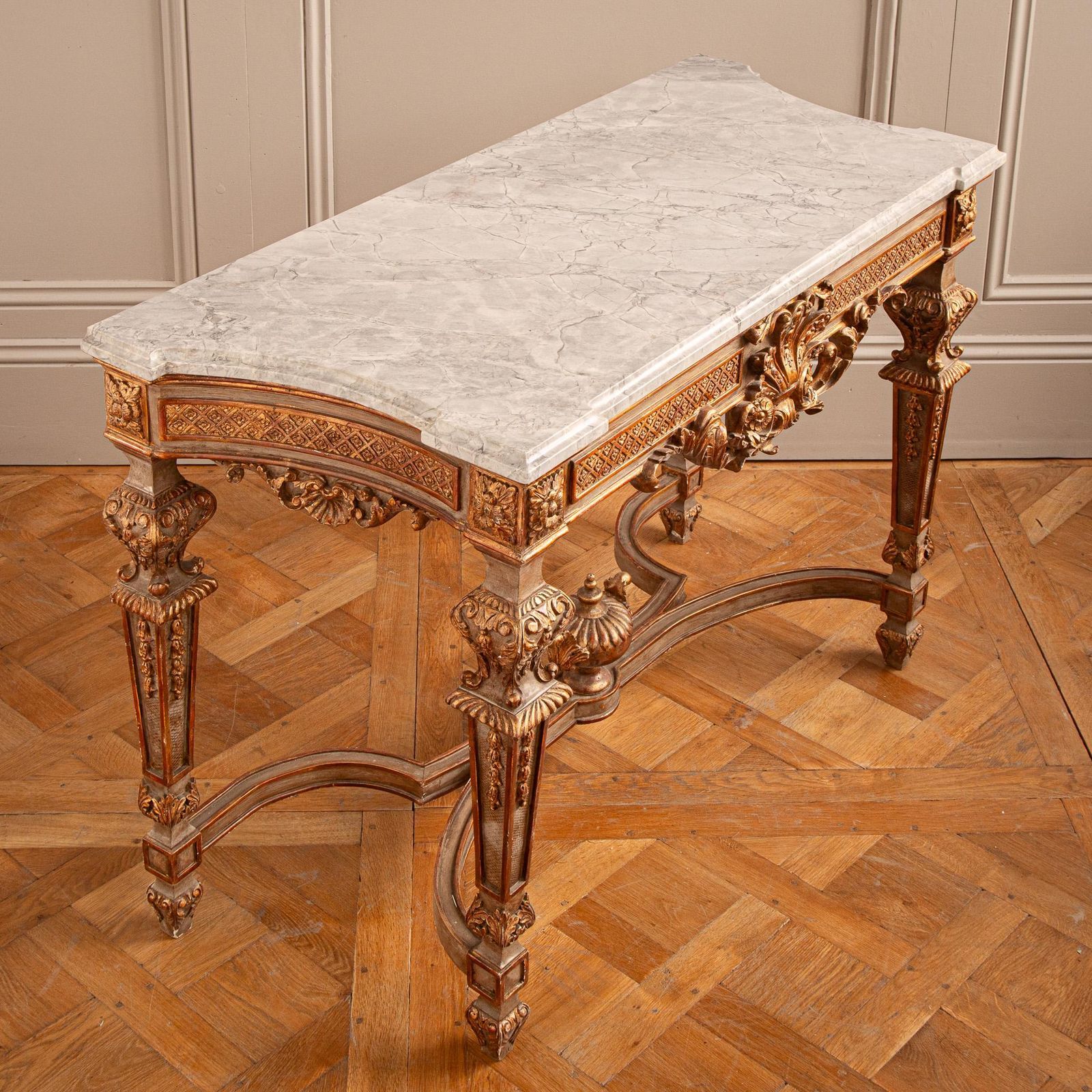 photo for sale Giltwood French Louis XIV Style Console Made By La Maison London