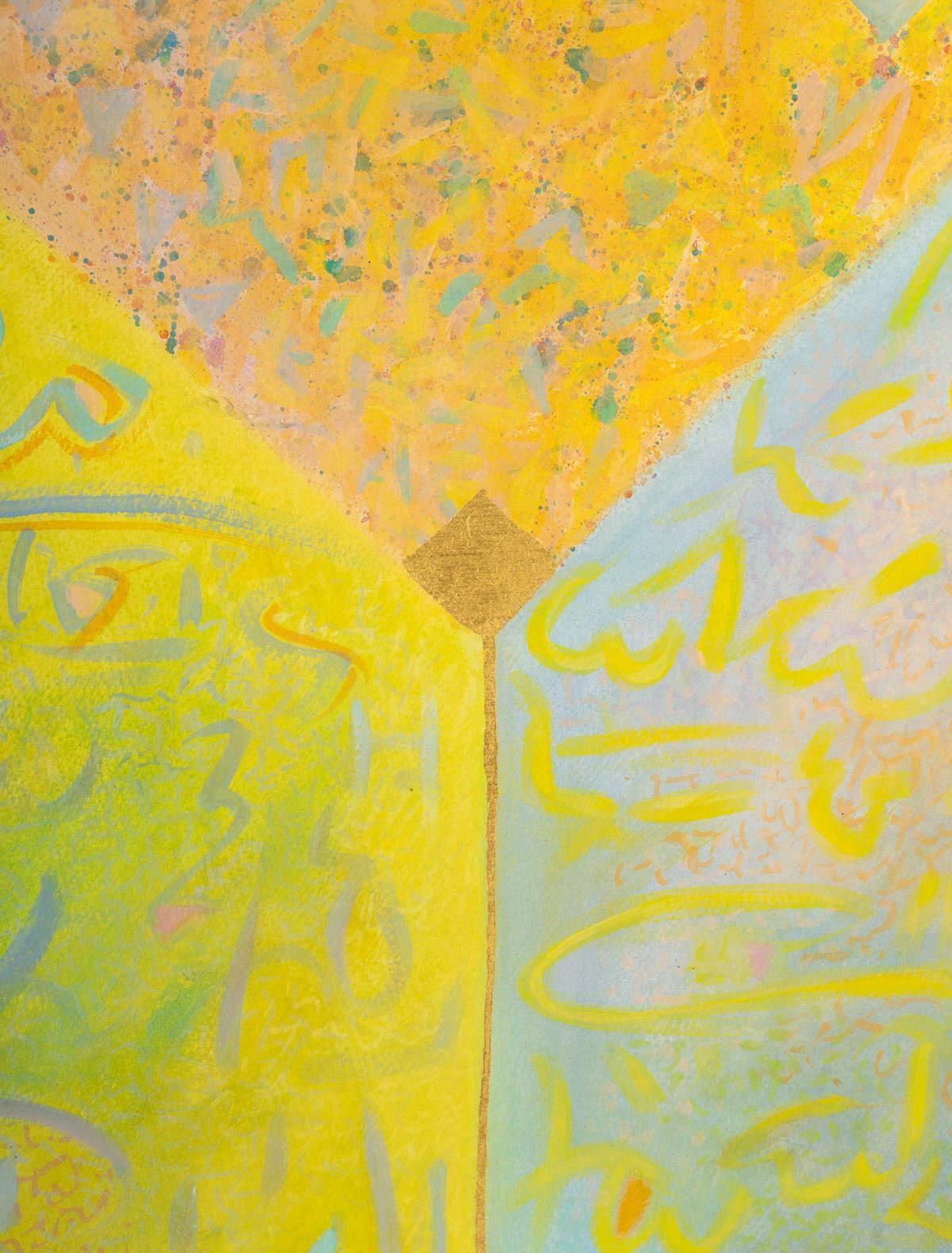Painting, Oil On Canvas, By Santos Jocelyne, With The Title Yi King Feu, 1990. photo for sale