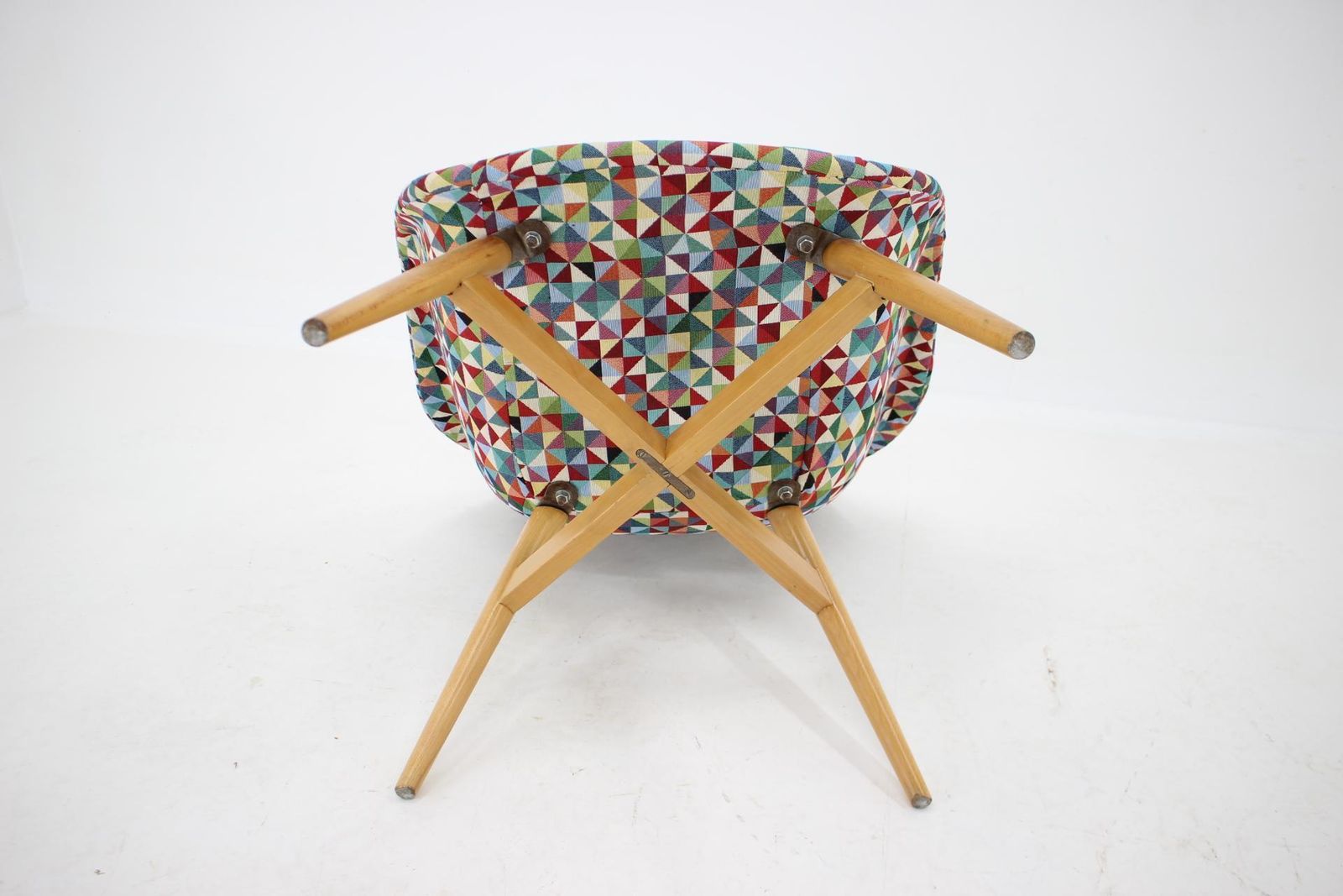 1960s Miroslav Navratil Shell Lounge Chair, Czechoslovakia photo vintage
