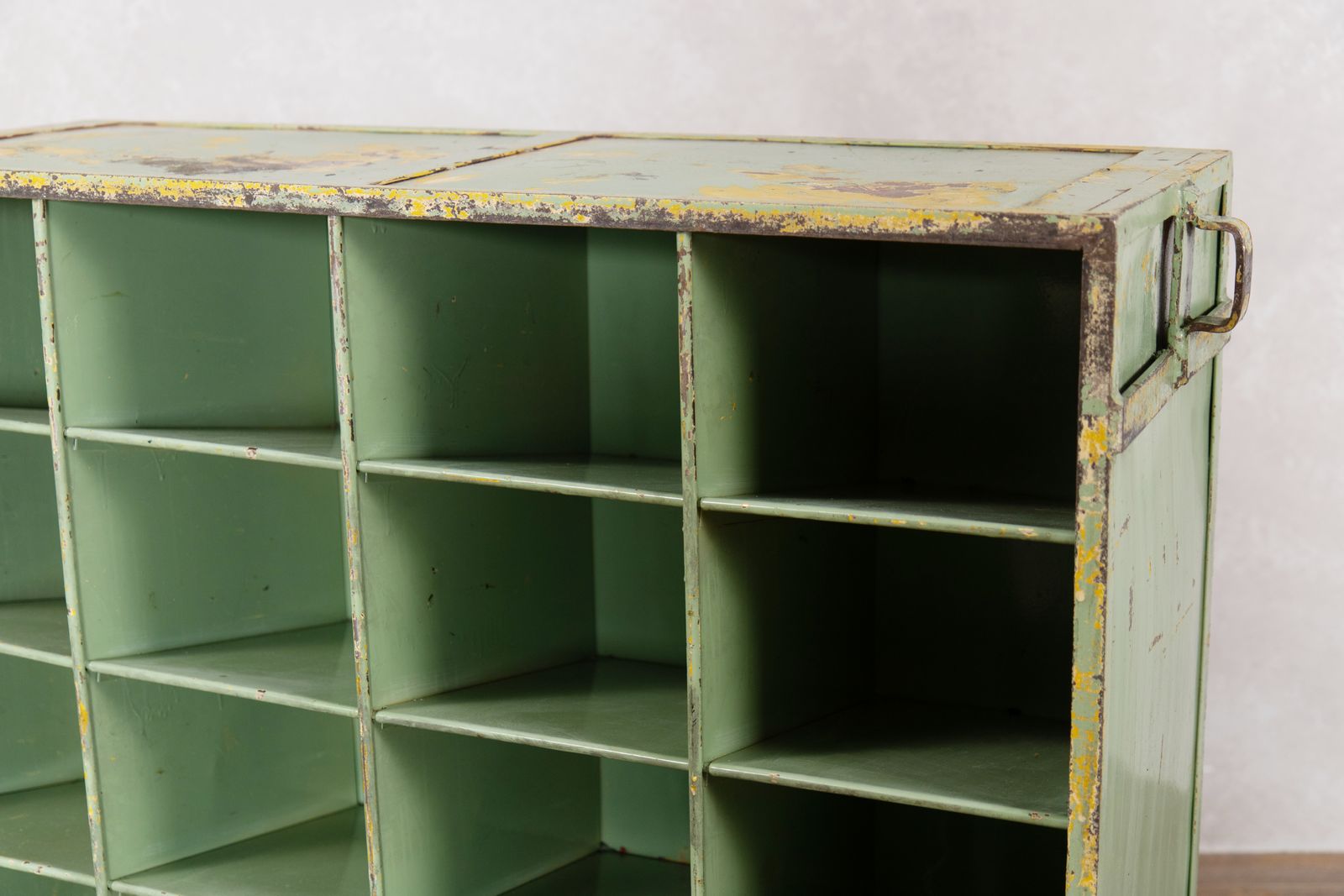 Sage Green Industrial Style Storage Locker photo furniture