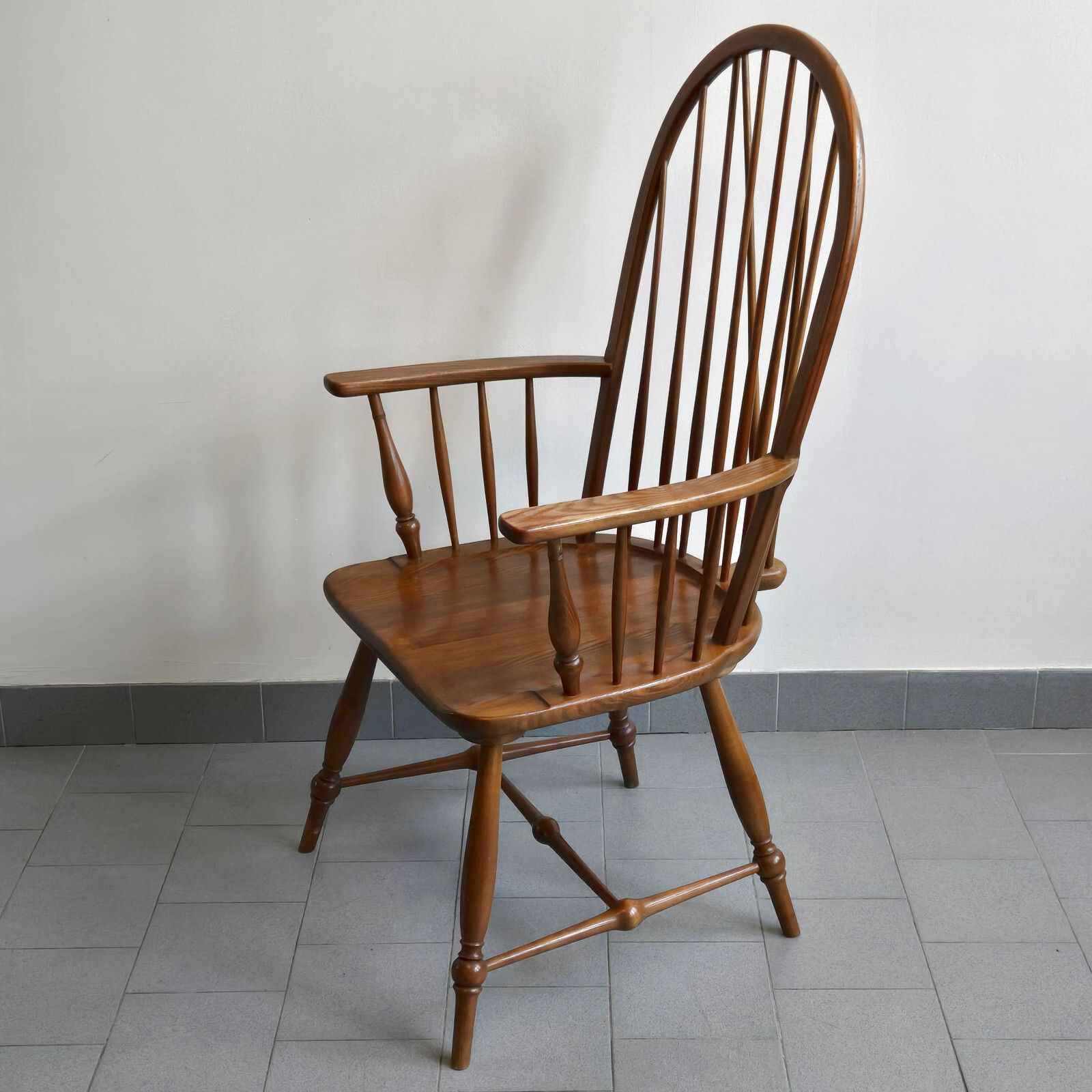 Vintage 1950 Style Windsor And Heter Varnish Armchair 50s Dlg Tapiovaara Ercol photo for sale