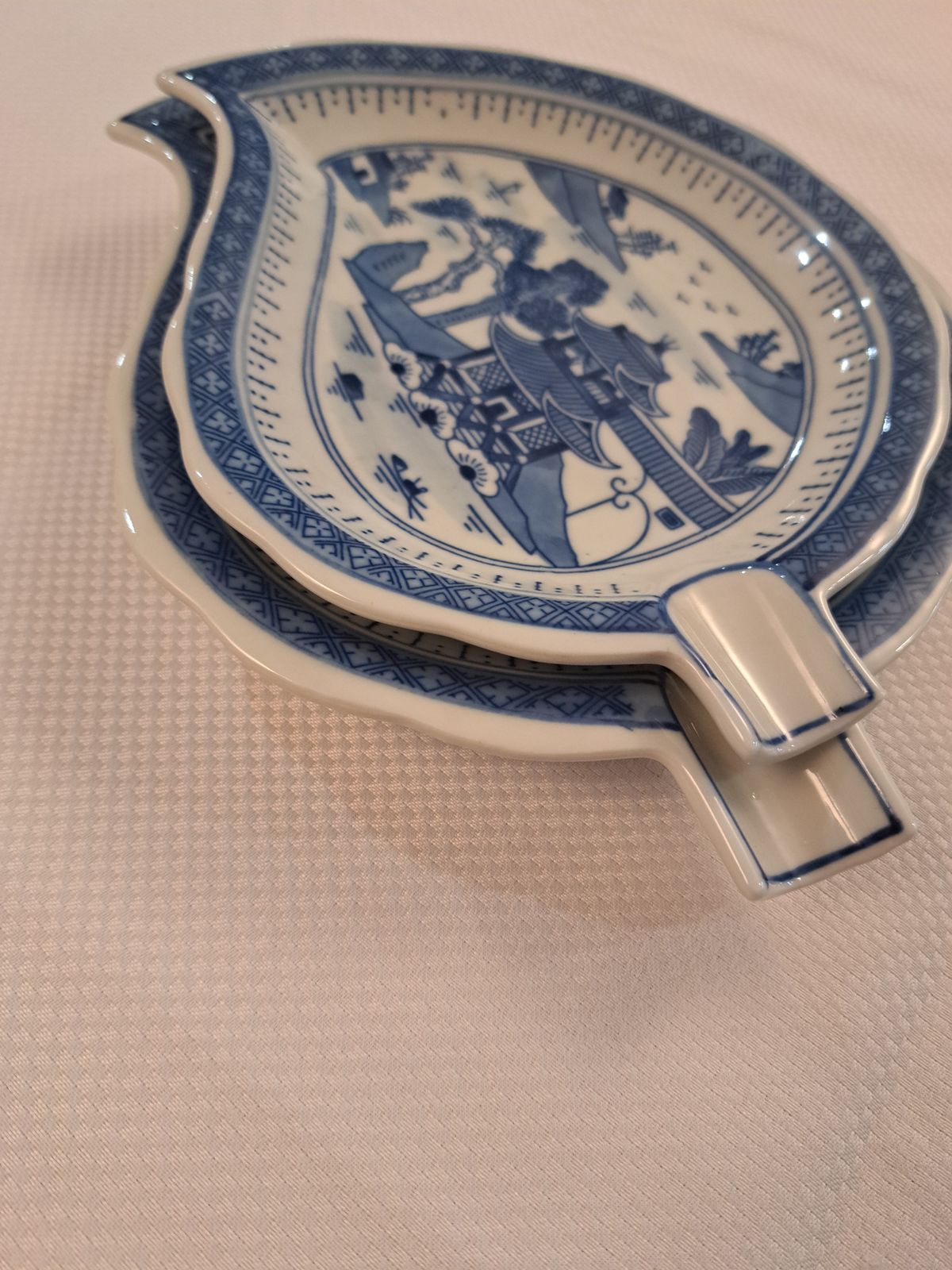 Home Fixtures Porcelain China Dinner Serving Set Classic Style Blue On White 37 Pcs 12 Kg photo